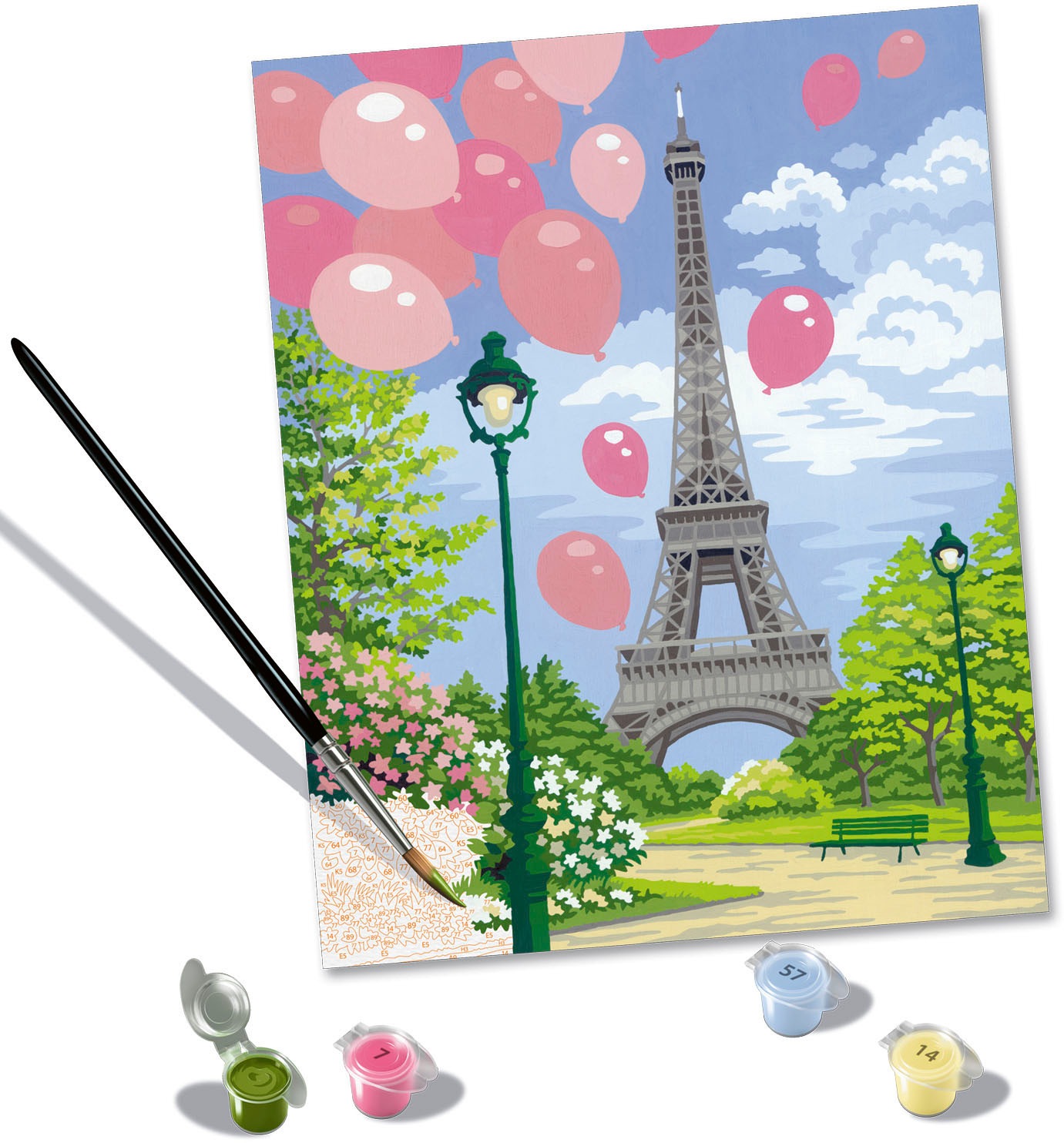 Ravensburger Malen nach Zahlen »CreArt, Spring in Paris«, Made in Europe; FSC®- schützt Wald - weltweit