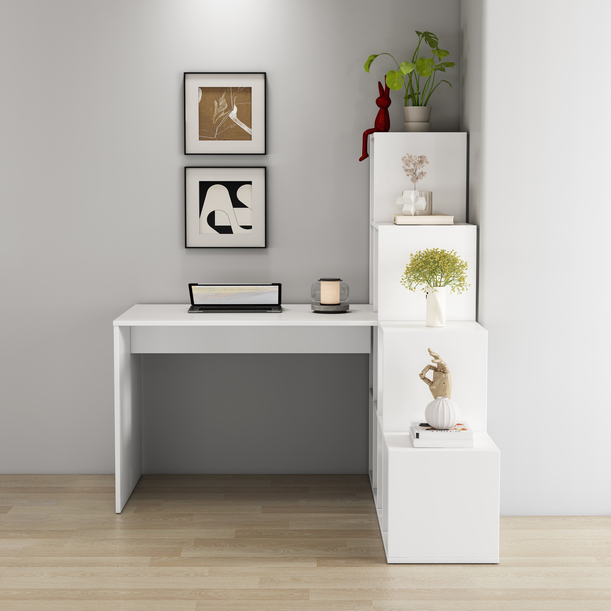 OTTO home Regal-Schreibtisch "Ciela" Set, flexible Aufstellmöglichkeiten, w günstig online kaufen