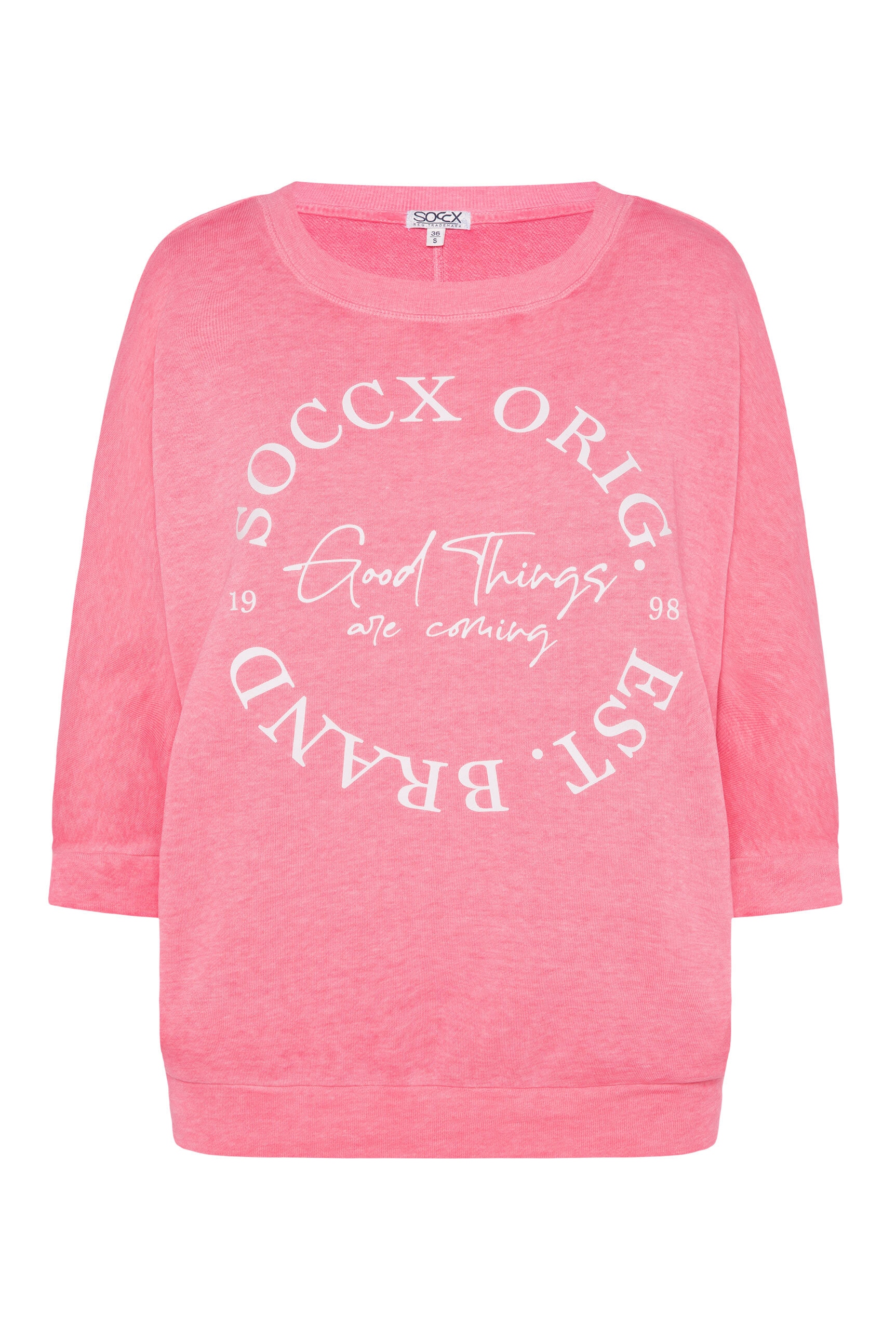 SOCCX Sweater, mit Fledermausärmeln