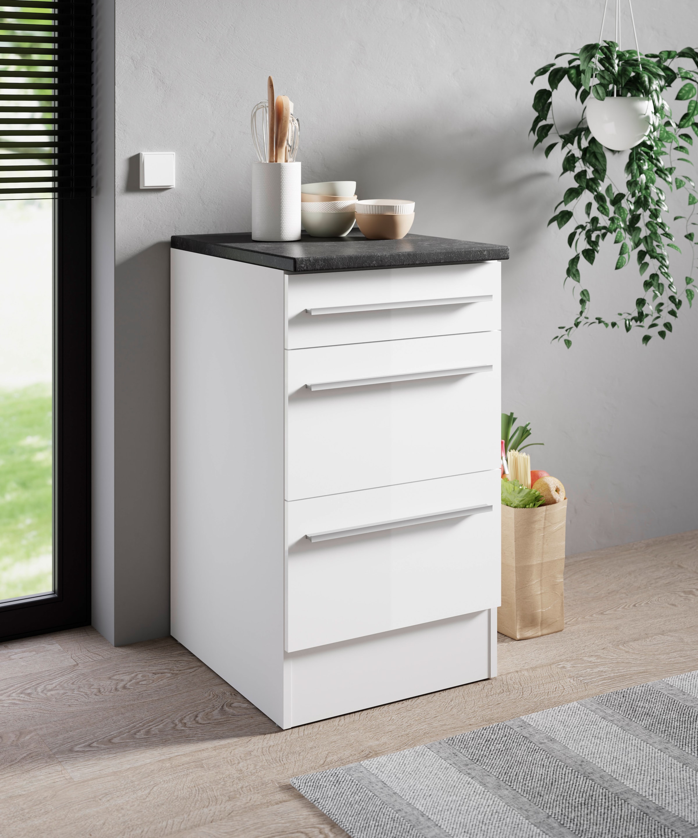 BASIC by Balculina Unterschrank »Jazz B/T/H 50x60x90 cm« 1 Stk. tlg. Breite 50cm, Melaminbeschichtung