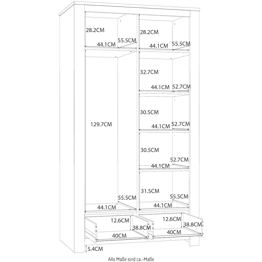 FORTE Mehrzweckschrank »Cayetano«