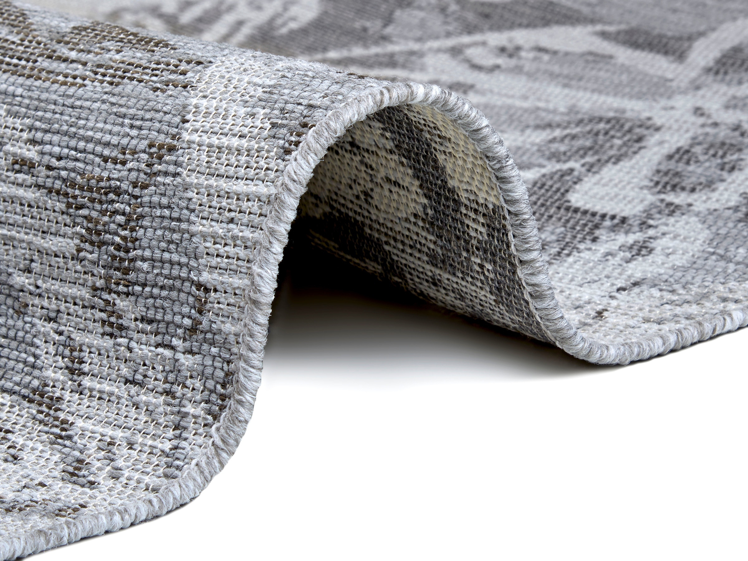 ELLE DECORATION Teppich »Lanao«, rechteckig, 4 mm Höhe, Flachgewebe, Florales Design, Strapazierfähig, Pflegeleicht