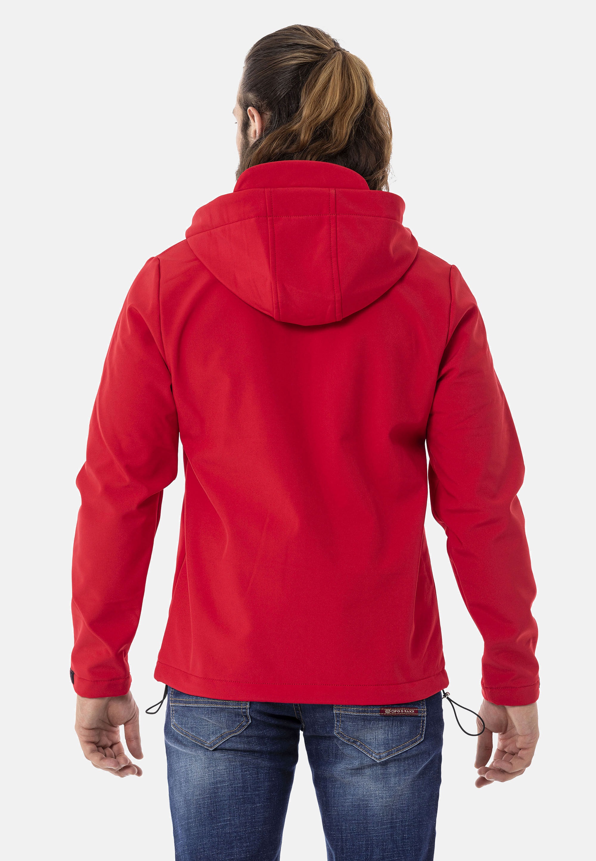 Cipo & Baxx Funktionsjacke »Jacke« mit Kapuze im unifarbenen Look