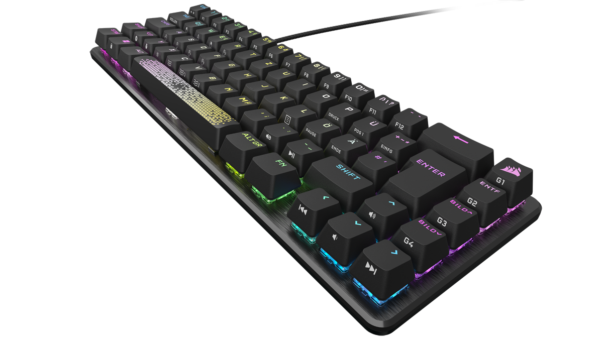 Corsair Gaming-Tastatur »K65 Pro Mini«, (Angenehmes Tippen-Anpassbare Höhe)