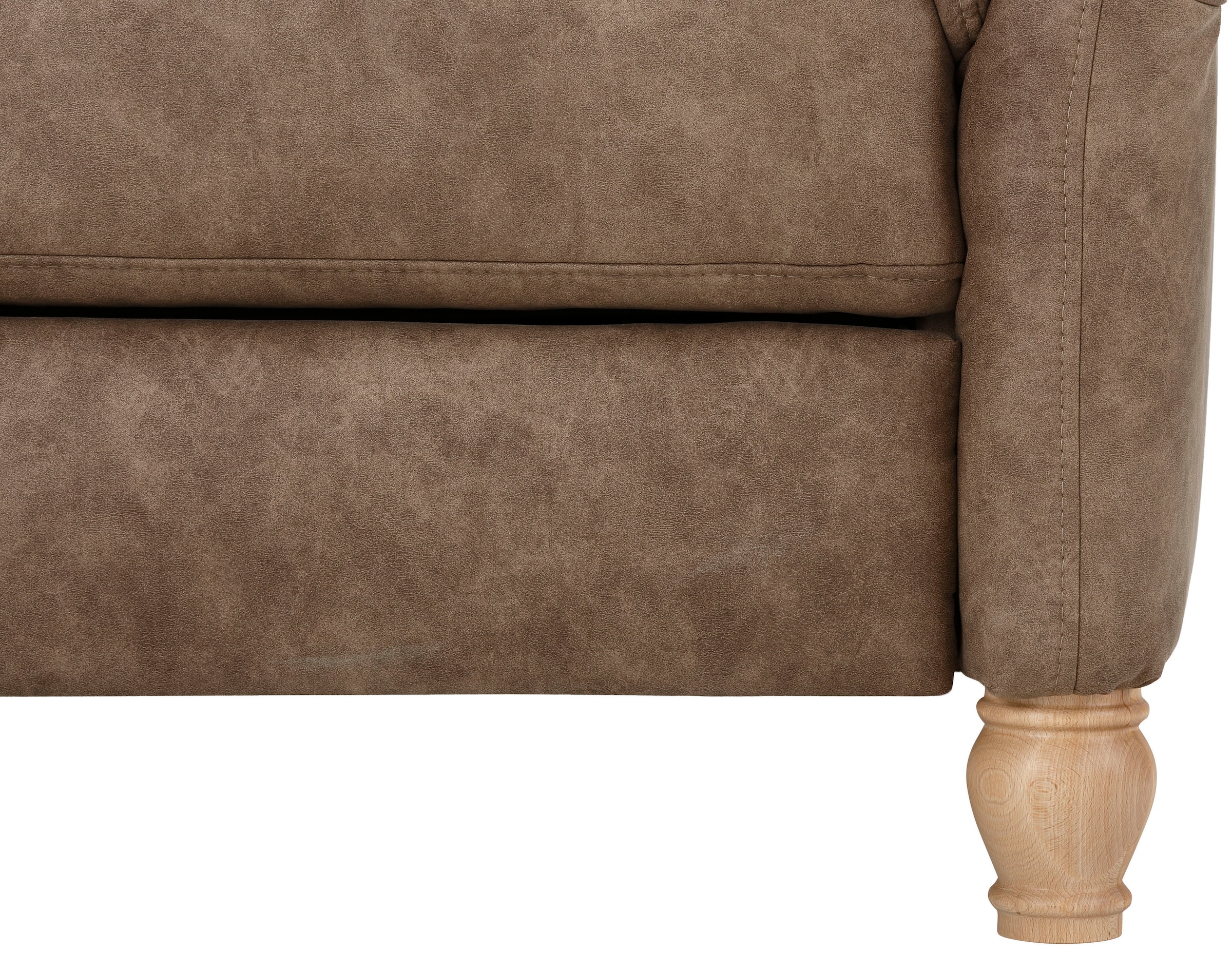 Home affaire Ecksofa »Palace L-Form«, incl. Sitztiefenverstellung, wahlweise mit Bettfunktion und Stauraum