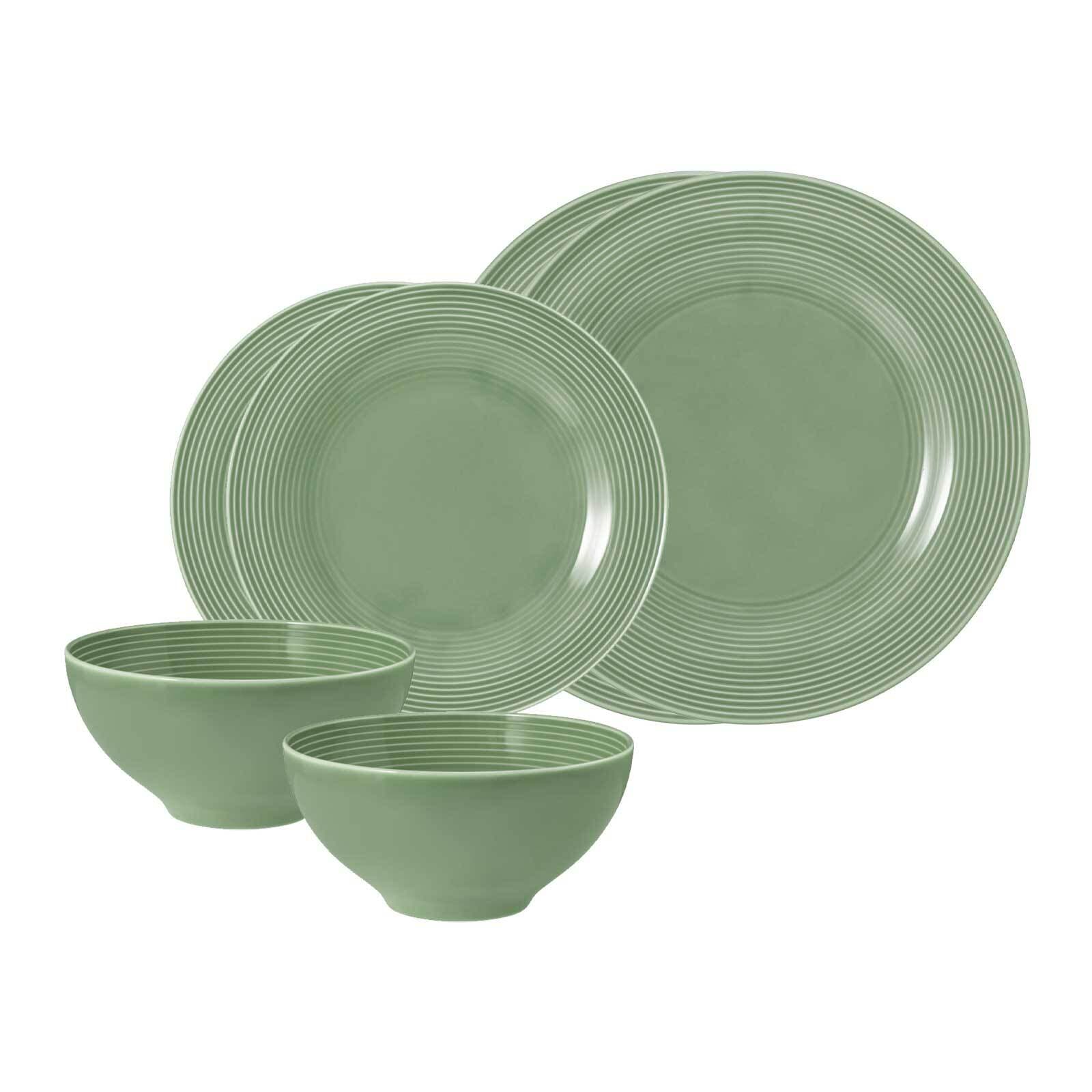 Seltmann Weiden Geschirr-Set "Basic-Set Beat Color Glaze 6er Set" Spülmaschinengeeignet, Mikrowellenfest, Ofenfest