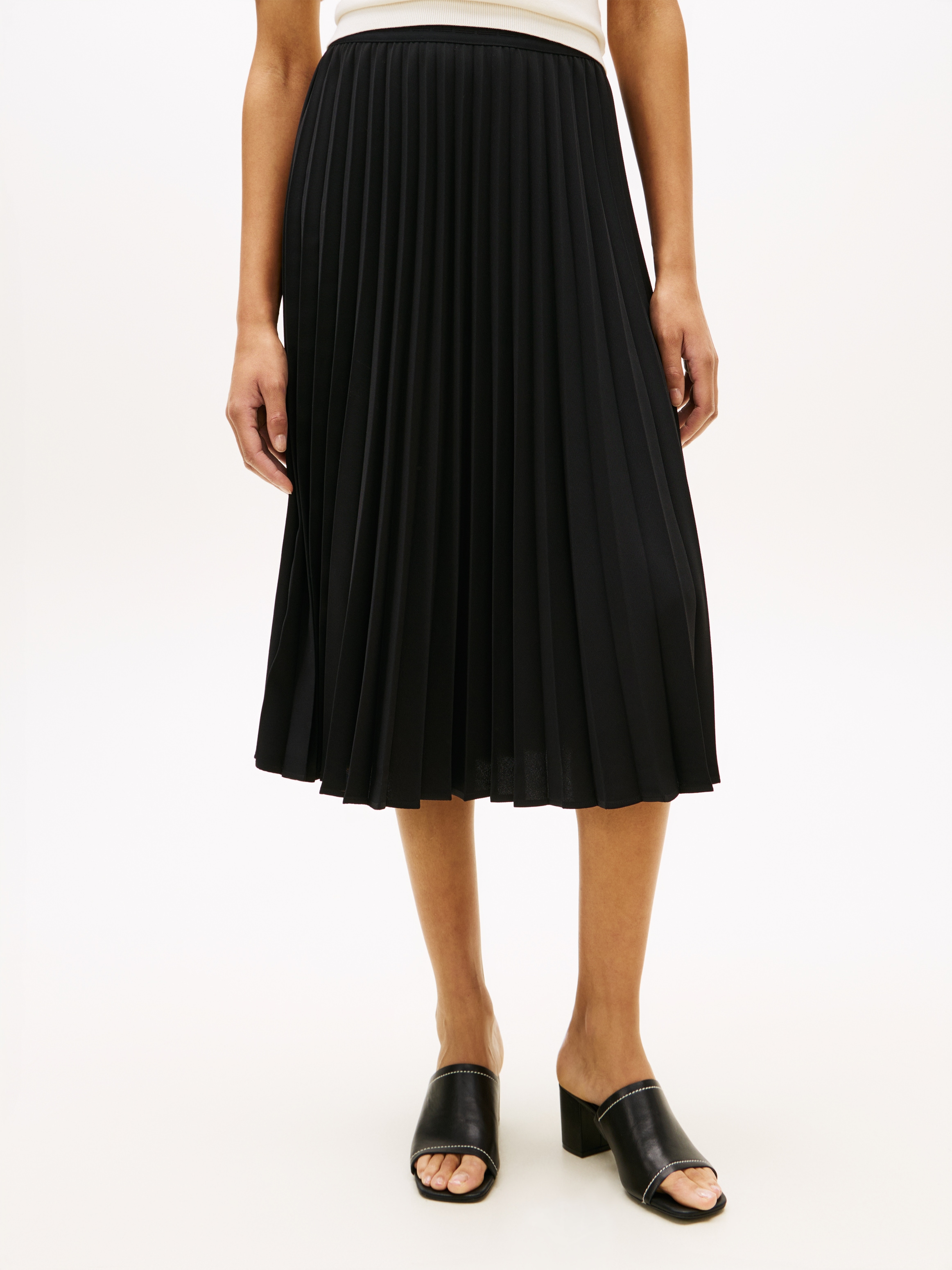 Tommy Hilfiger Plisseerock »FLUID PLEATED PULL ON MIDI SKIRT«