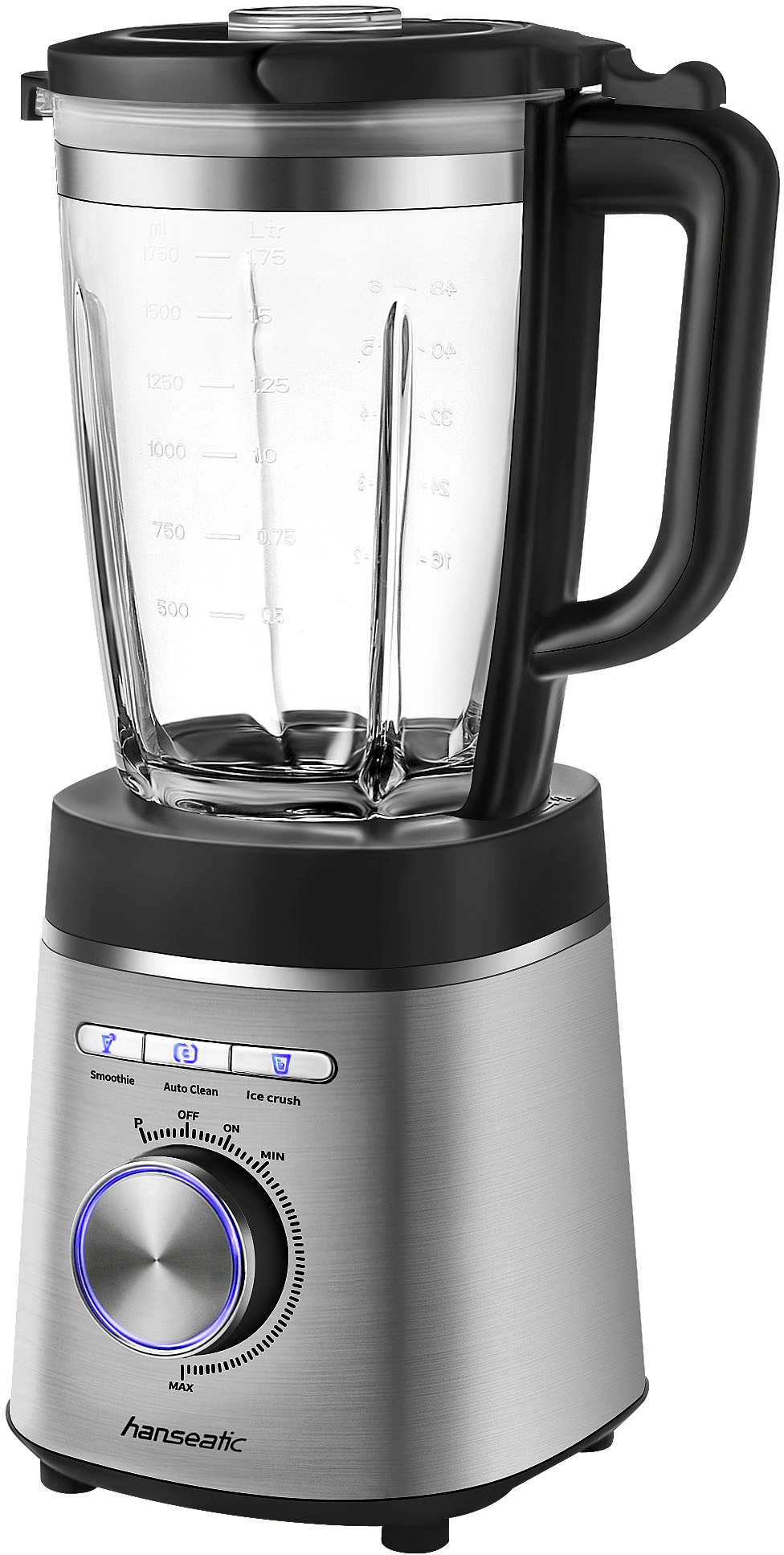 Thumbnail - Hanseatic Standmixer "HBL14001175SD mit 1,75L Fassungsvermögen", 1400 W, 2 "To Go" Trinkflaschen; Pulse-Funktion, Ice Cr...