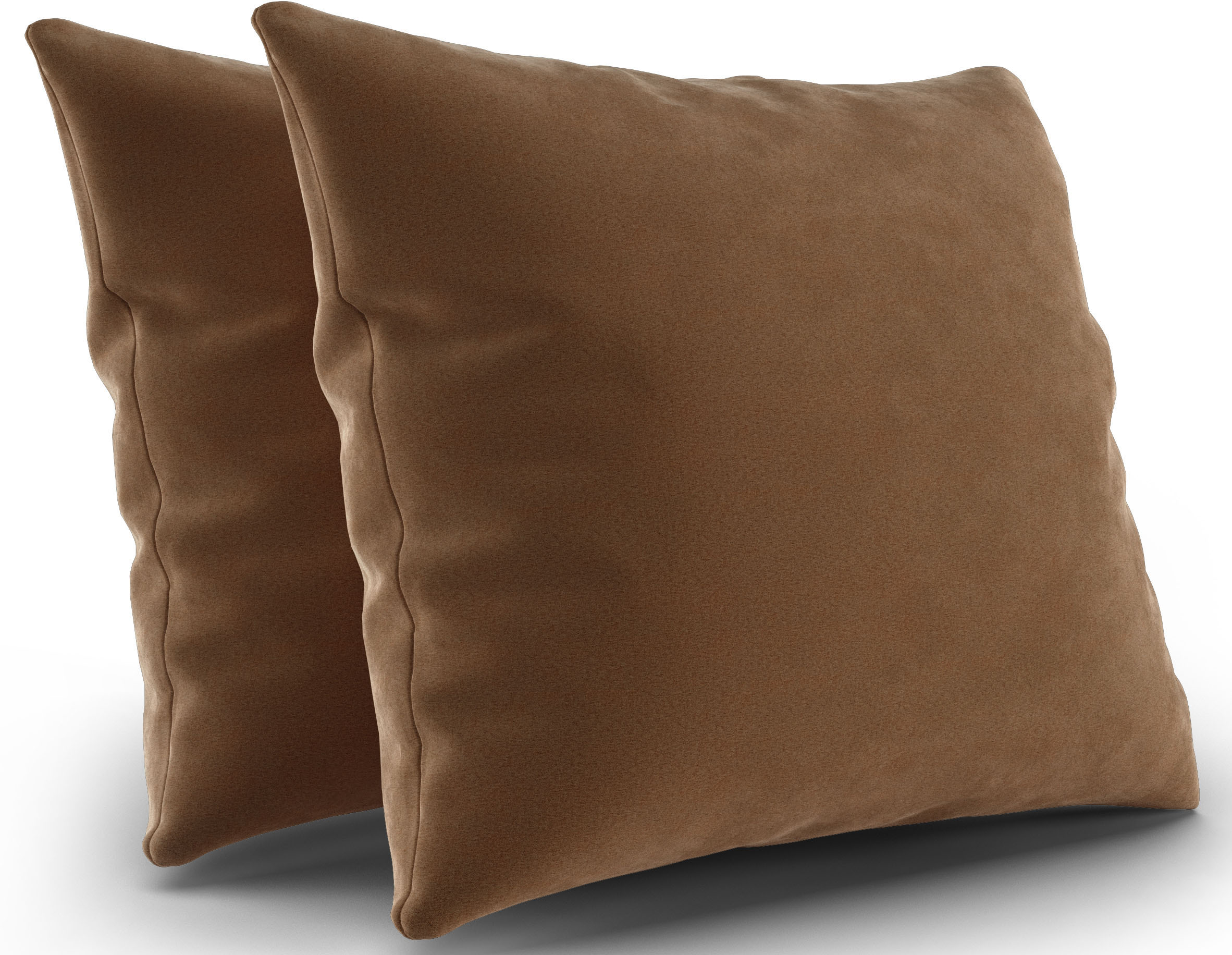 Polsterauflage SIT & MORE, B:50cm H:50cm T:8cm, braun, 100% Polyester, Polsterauflagen, "Kolding", 2er Kissen-Set wahlweise in zwei Größen