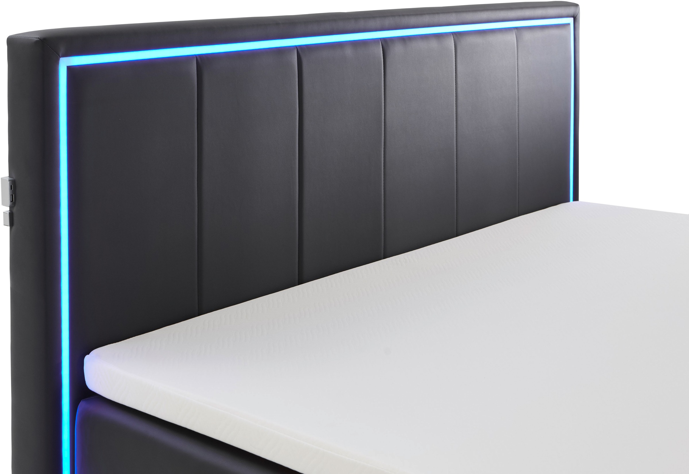 meise.möbel Boxspringbett »Colorado II«, inkl. LED-Beleuchtung & Topper
