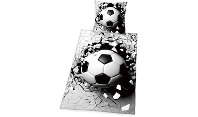 Bettwäsche »Fussball 3D«, (2 tlg.)
