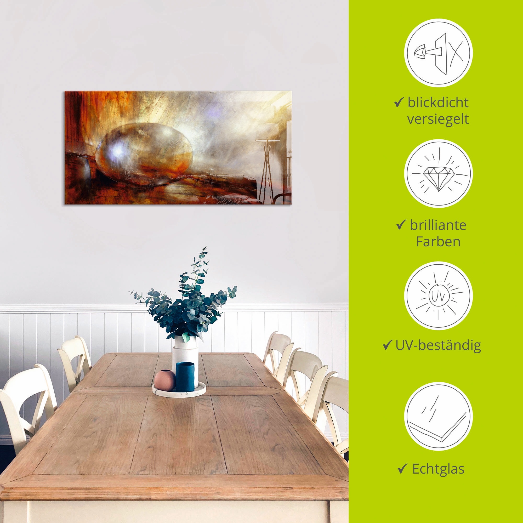 Artland Glasbild »Brainstorming«, Muster, (1 St.), in verschiedenen Größen