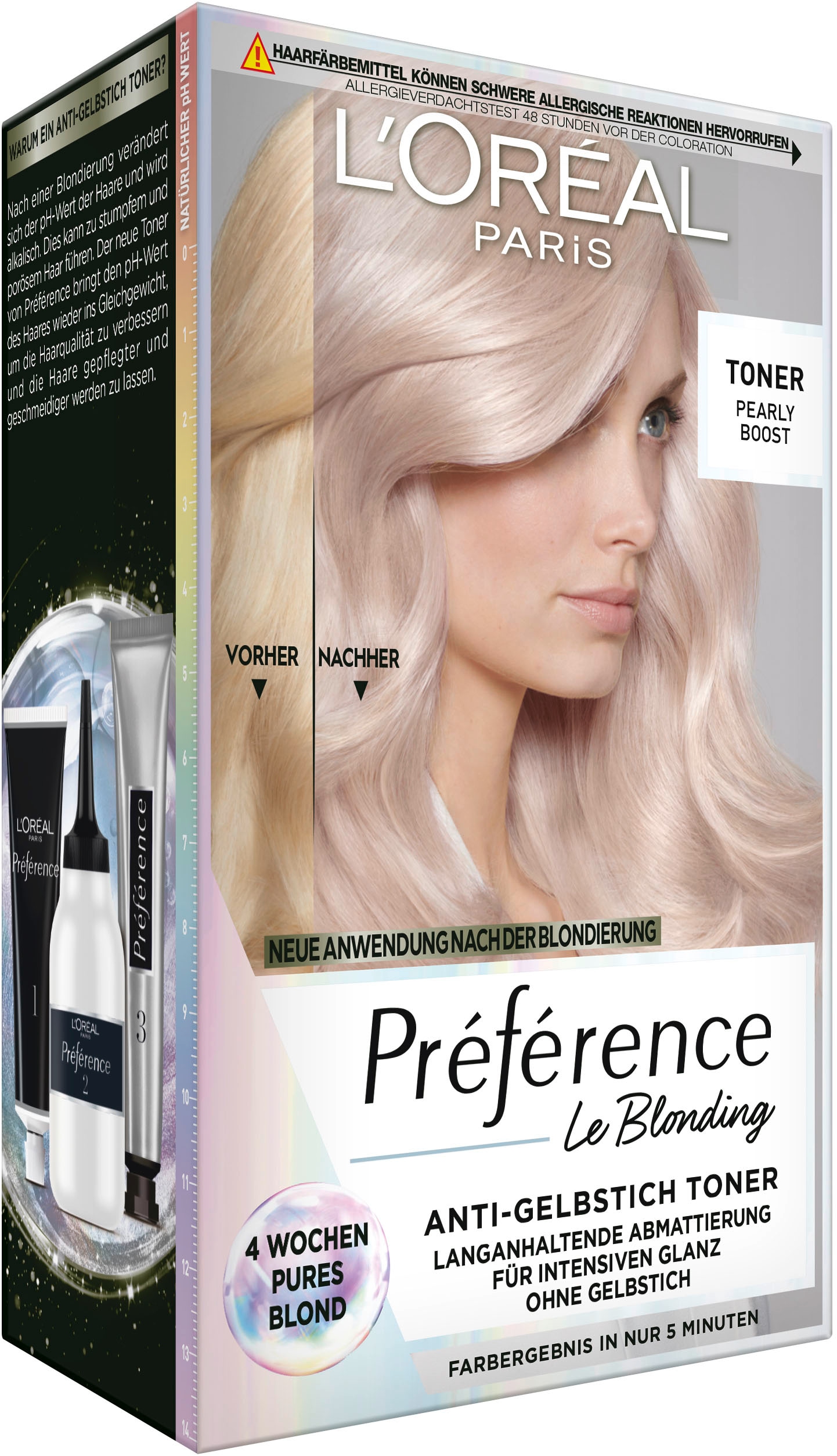 L'ORÉAL PARIS Coloration »Préférence Le Blonding Toner«, mit pflegender Formel