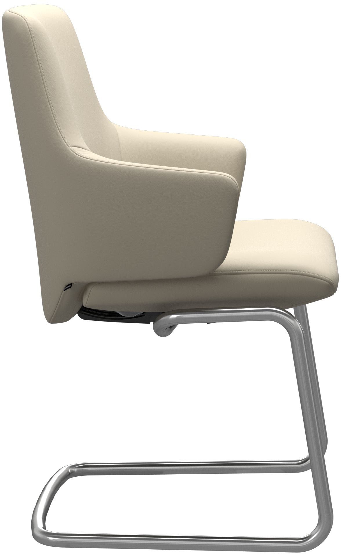 Stressless® Polsterstuhl »Laurel«, Leder BATICK, Low Back mit Armlehne, Größe L, mit Beinen aus Stahl in Chrom matt
