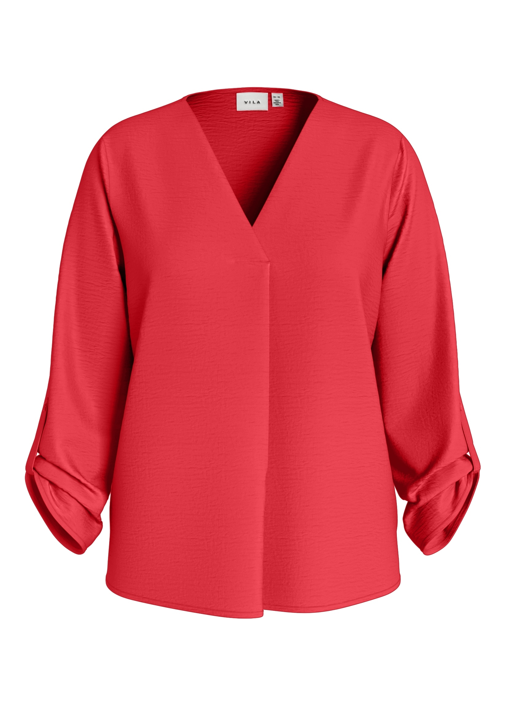 Vila Blusenshirt »VIJOSA 3/4 V-NECK TOP - NOOS«