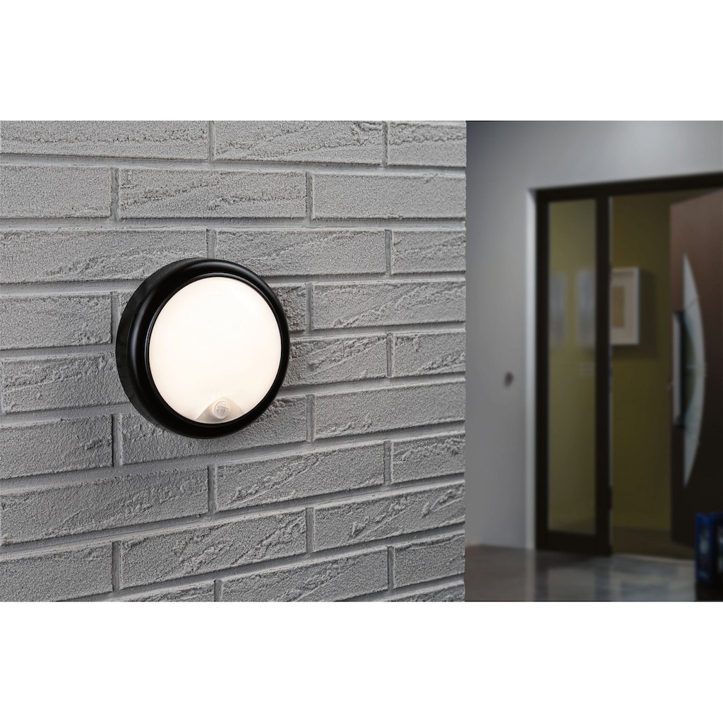 Paulmann LED Außen-Wandleuchte »IP44 180mm 3000K 15W 1050lm 230V Grau Kunststoff«, 1 flammig-flammig