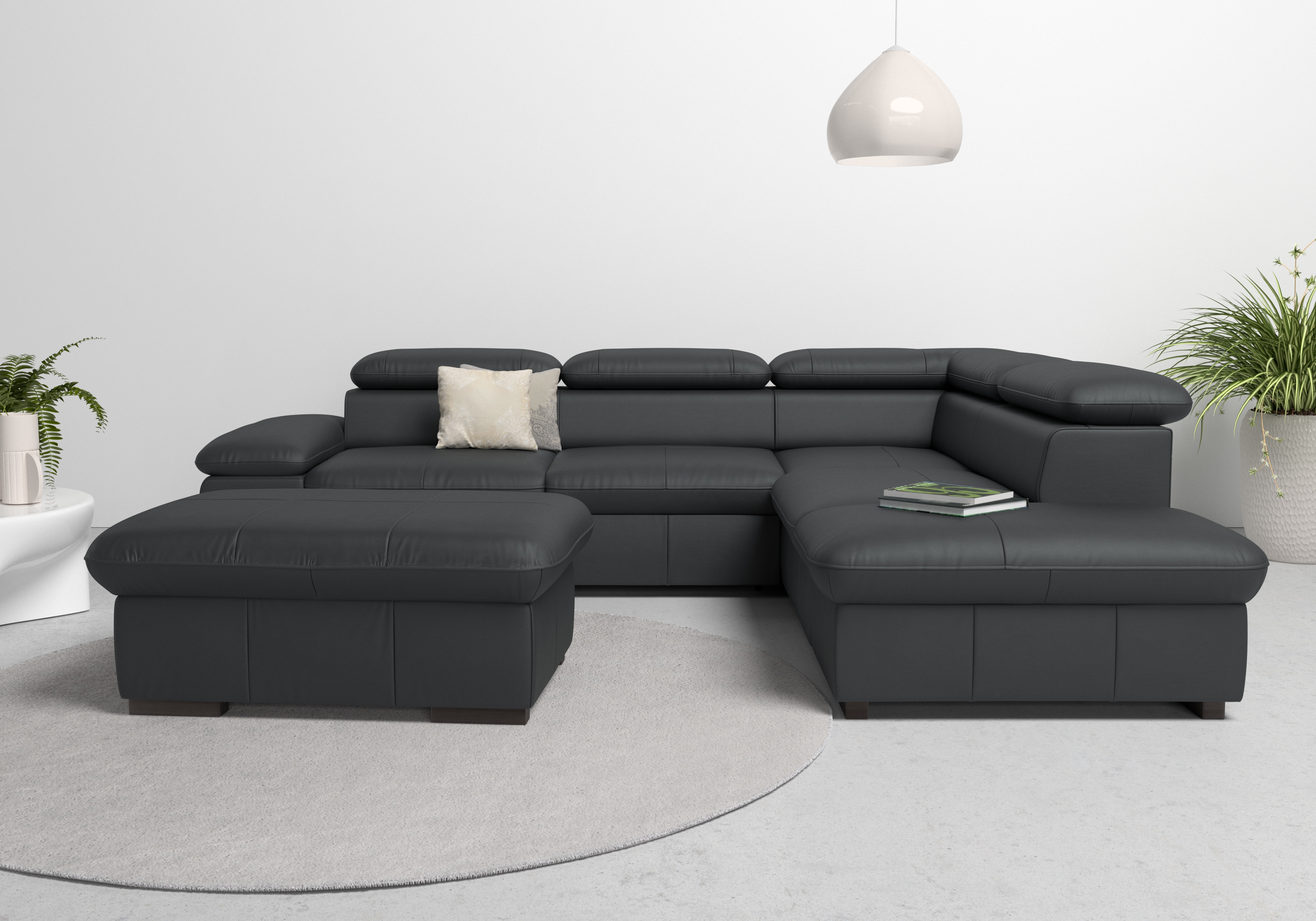 OTTO home Ecksofa "Alberto L-Form" mit Kopfteilverstellung, wahlweise mit Schlaffunktion