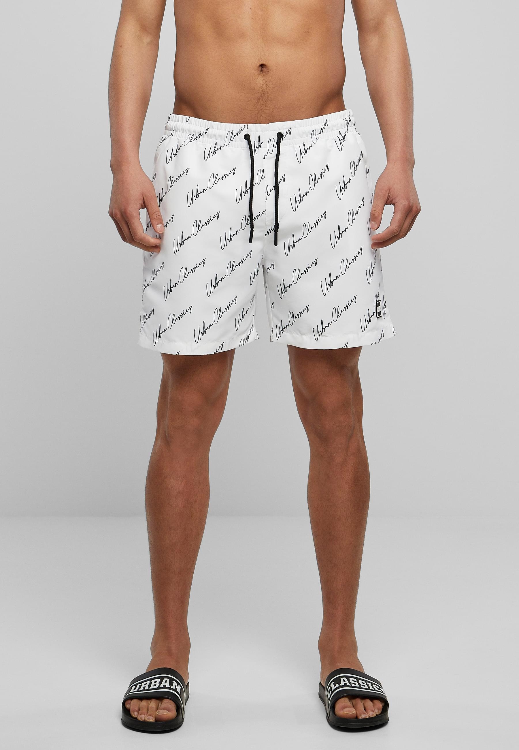 URBAN CLASSICS Badeshorts »Urban Classics Herren Pattern Swim Shorts«