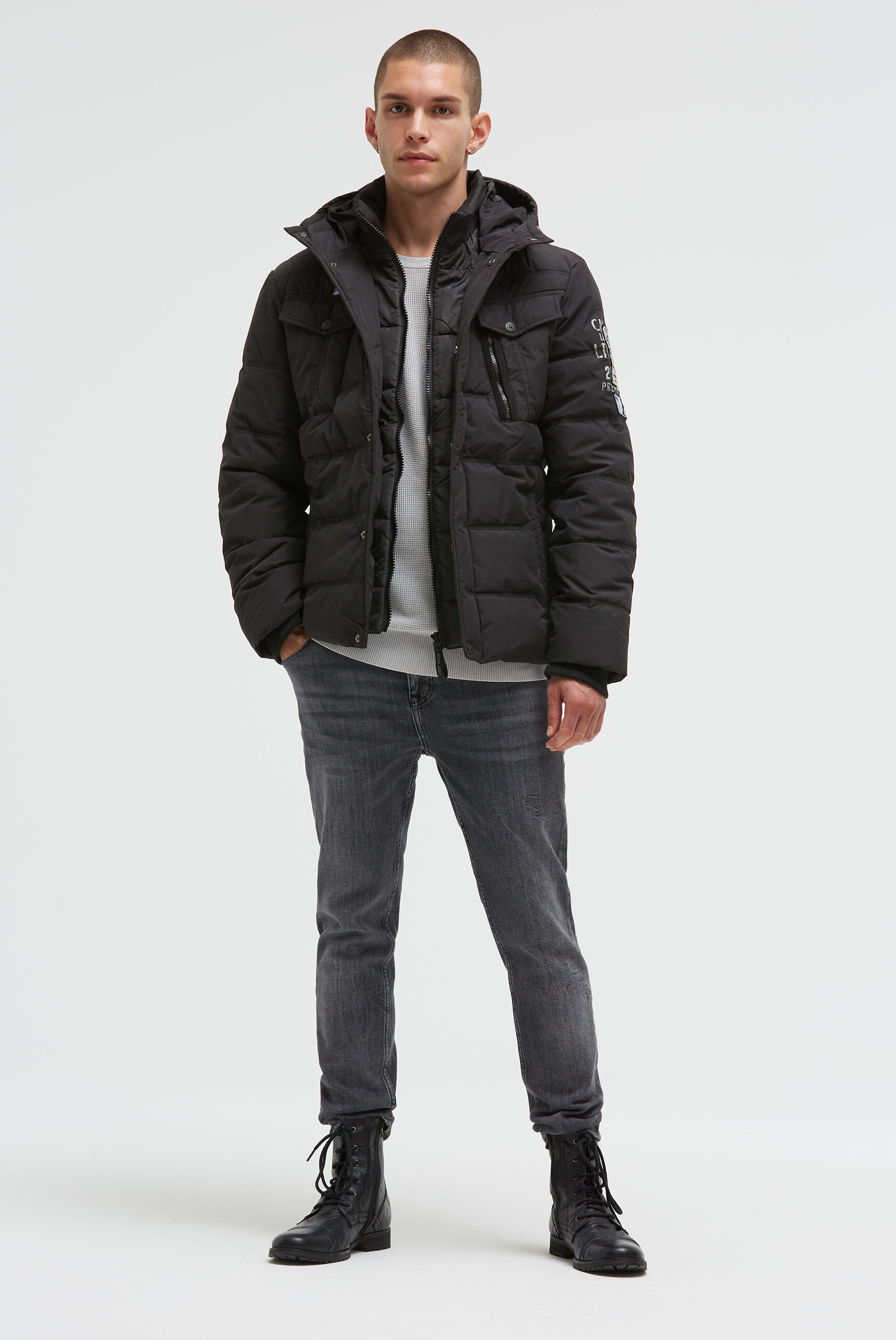 Thumbnail - CAMP DAVID Winterjacke mit Kapuze mit wasserabweisender Funktion