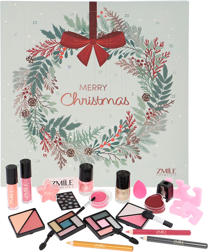 ZMILE COSMETICS Kosmetik-Adventskalender »ZMILE COSMETICS Adventskalender Square Jingle and Glow vegane Kosmetik« ab 14 Jahren vegane Kosmetik