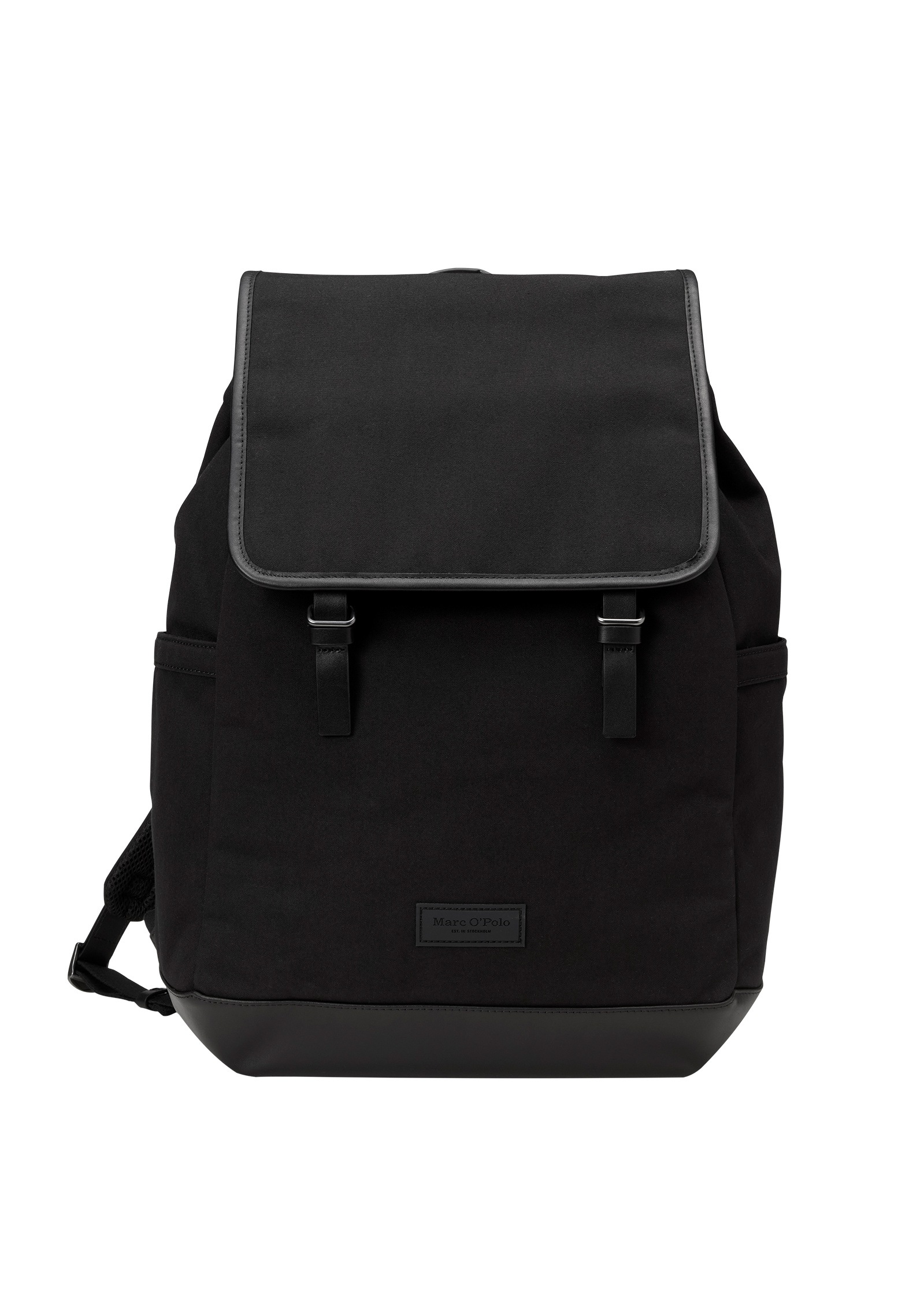 MARC O'POLO Herren Rucksack "aus recyceltem Polyester", schwarz, Polyester, Rucksäcke