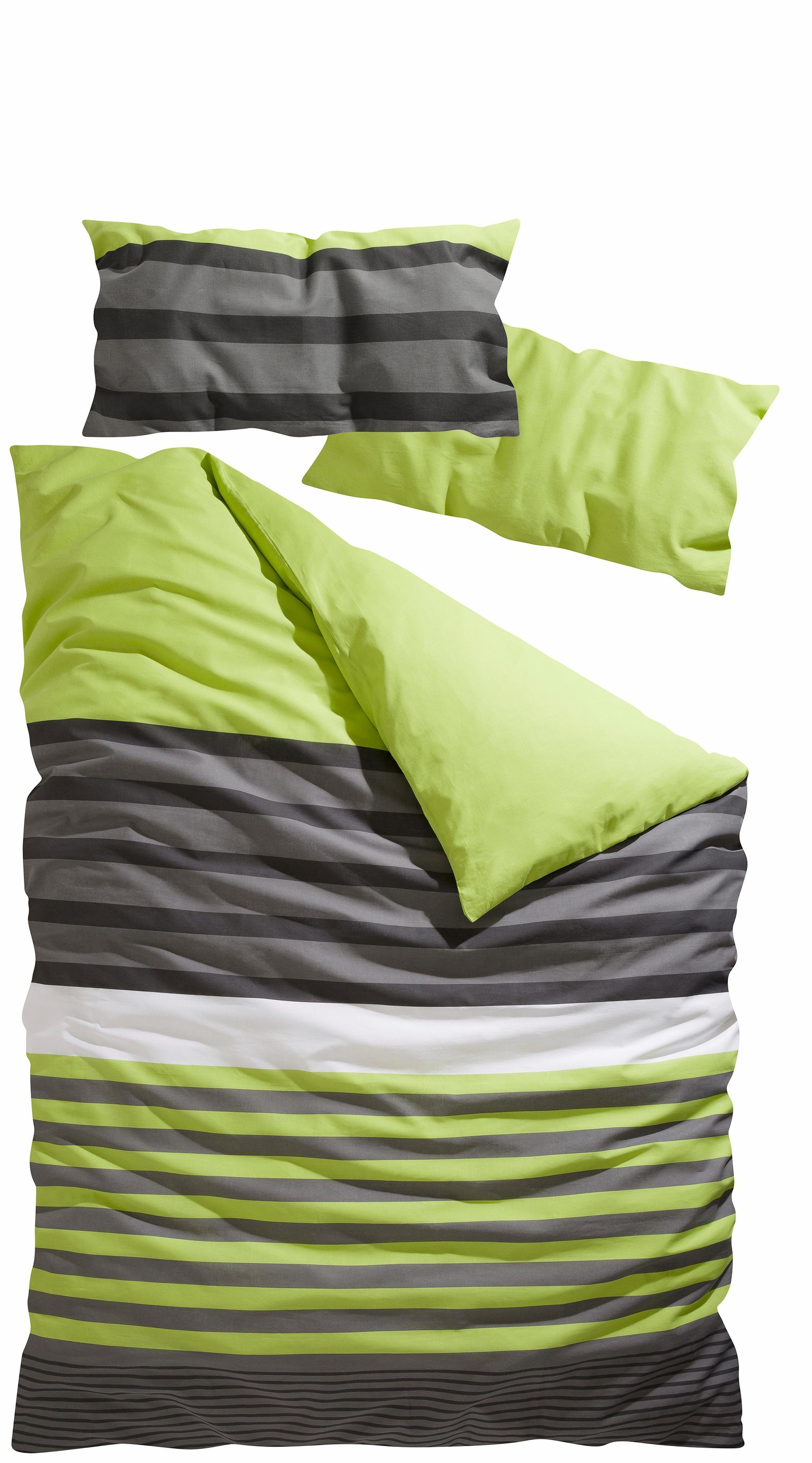 H.I.S Bettwäsche "Majoran" 2 gestreifte Bettwäsche in verschiedenen Qualitä günstig online kaufen