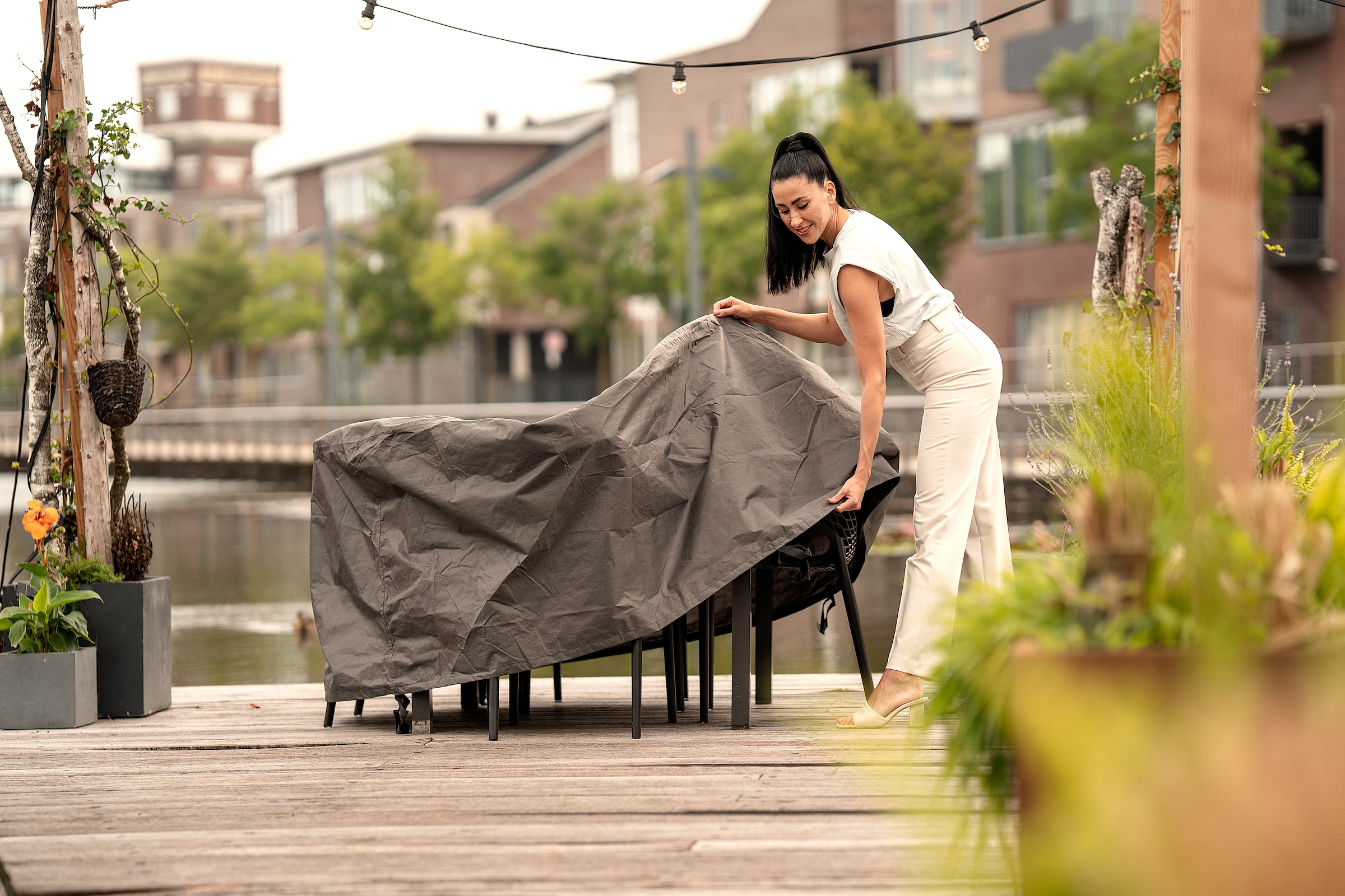 winza outdoor covers Gartenmöbel-Schutzhülle »Premium« mit Klettverschluß, für Gartenset rund bis 170 cm