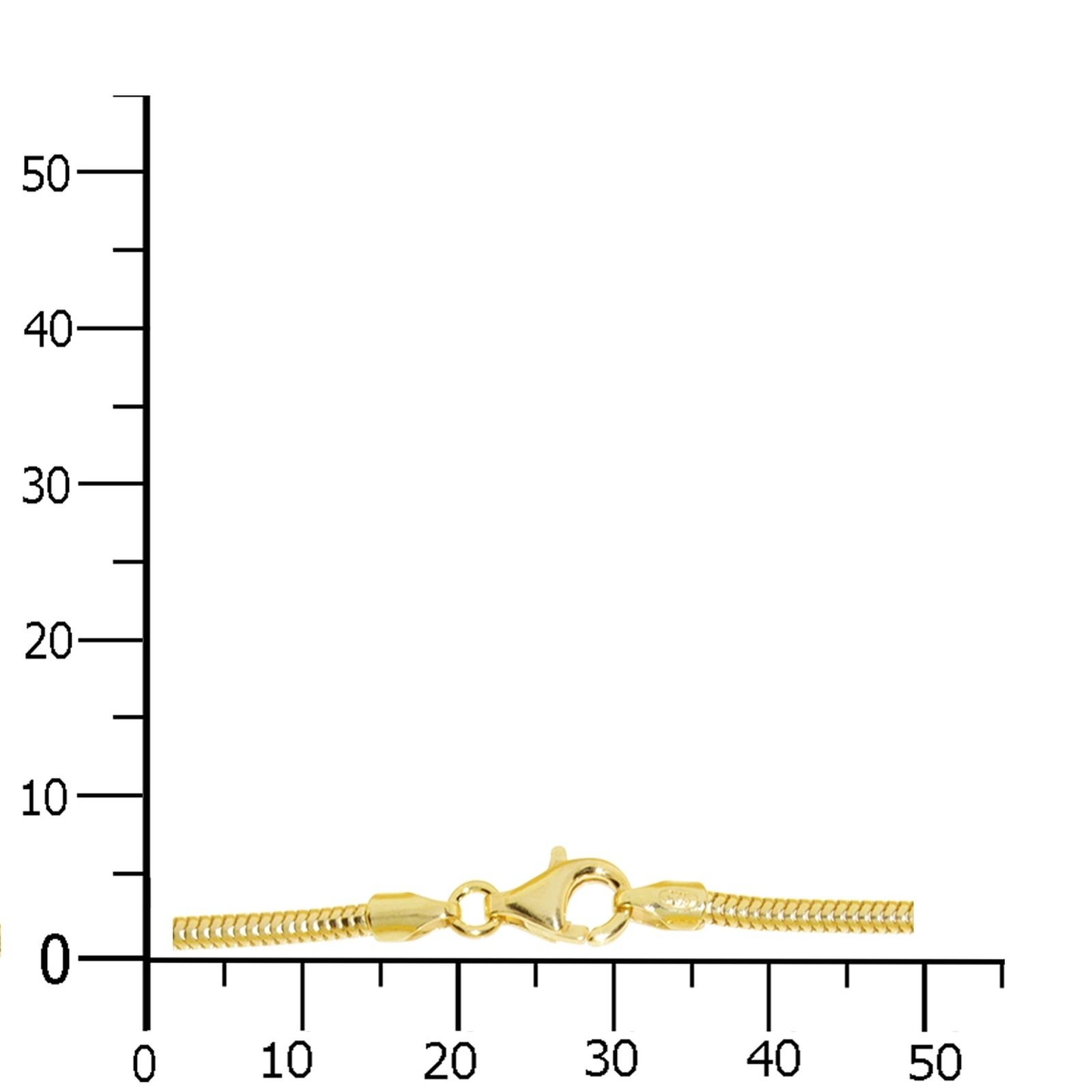 OSTSEE-SCHMUCK Snake Chain Necklace Gold 42 2