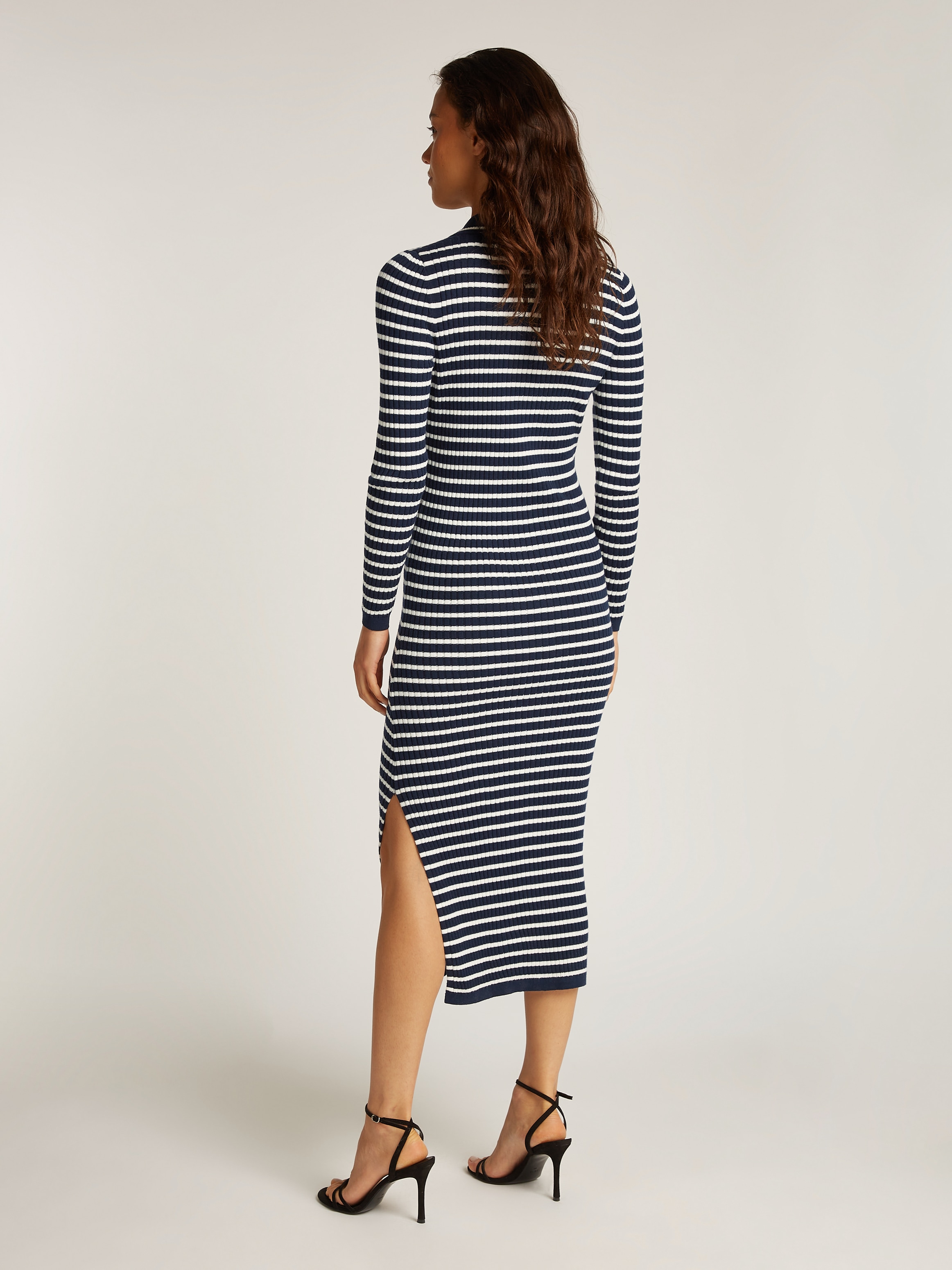 Tommy Jeans Polokleid »TJW LS POLO MIDI DRESS«, in Midi-Länge