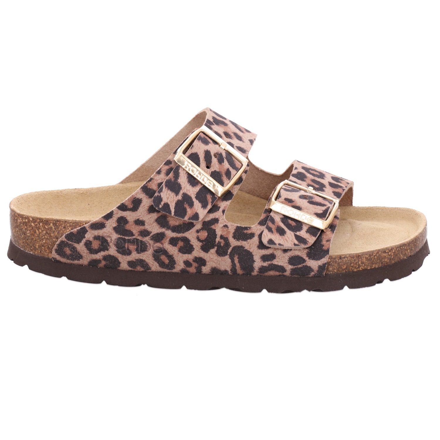 Rohde Pantolette »ALBA«  Sommerschuh, Strandschuh, Hausschuh in trendiger Leo-Optik