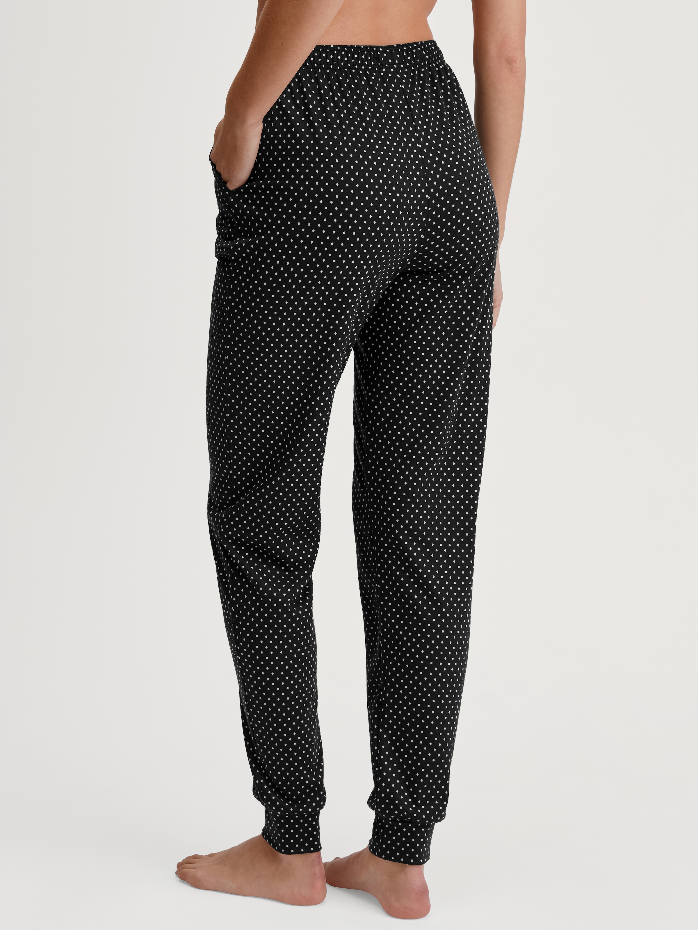 CALIDA Pyjamahose »Favourites Journey«, gepunktet, seitliche Taschen