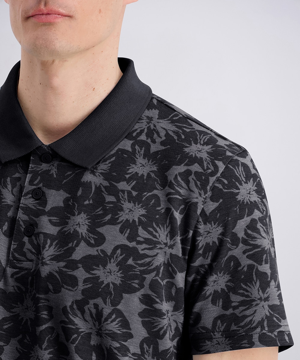 Pierre Cardin Poloshirt »Polo piqué alloverprint« mit floralem Allover-Print, Piqué