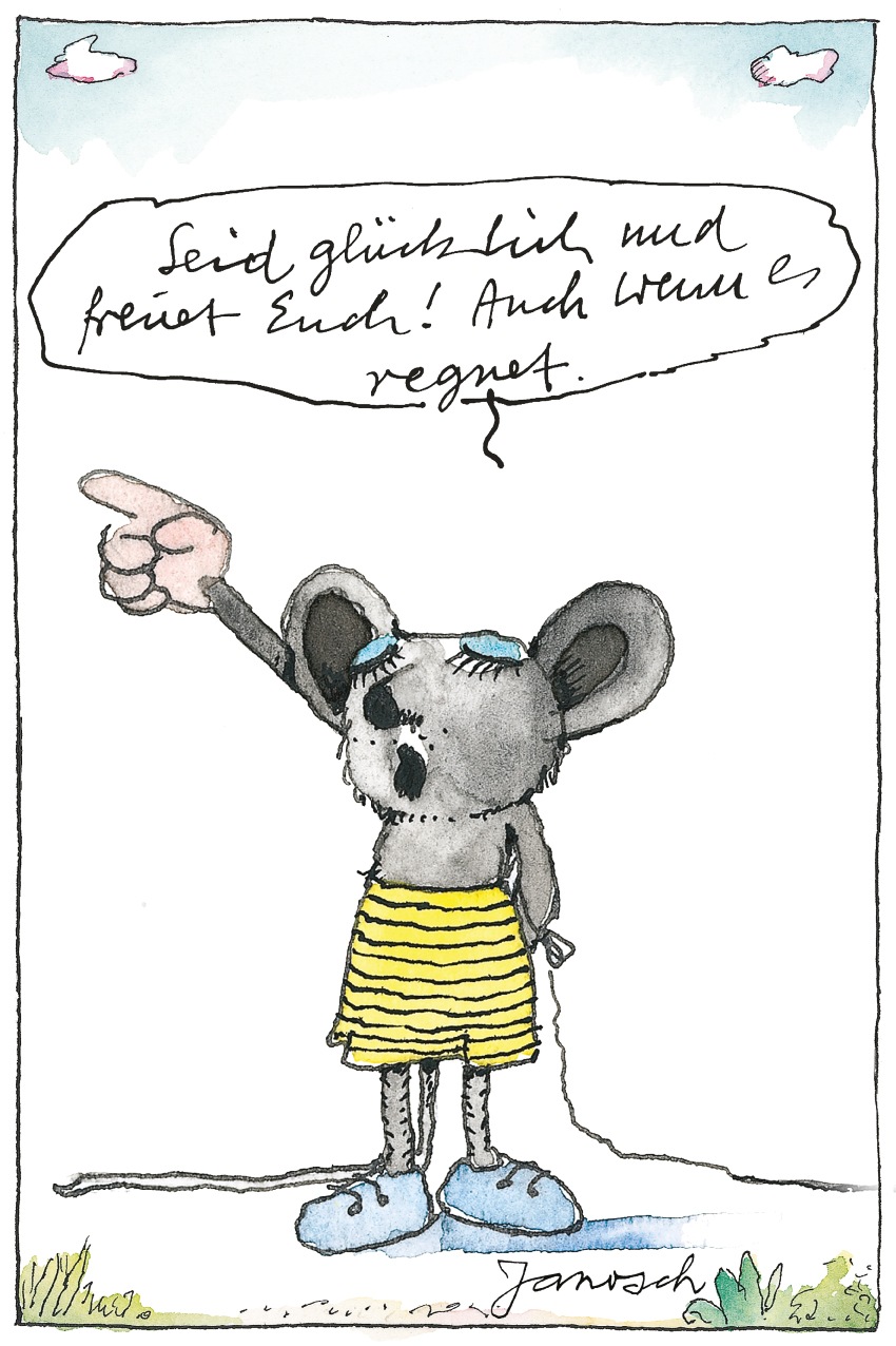 LuckyLinde Wanddekoobjekt "Die kleine Maus - Seid glücklich…", (1 St.), Exk günstig online kaufen