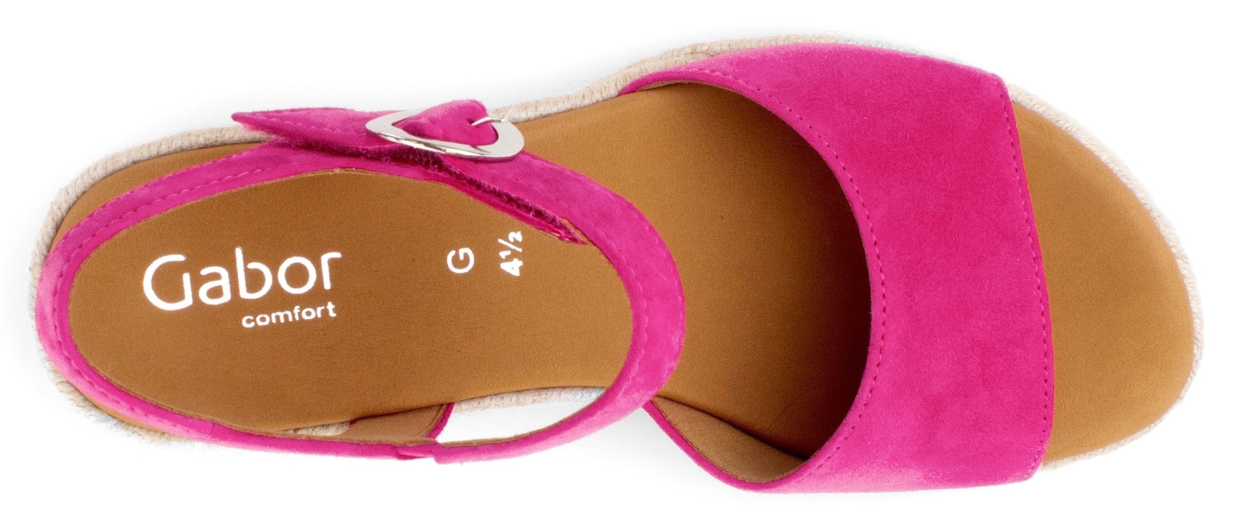 Gabor Keilsandalette »ATHEN«, Sommerschuh, Riemchensandale, mit Klettverschluss, G-Weite