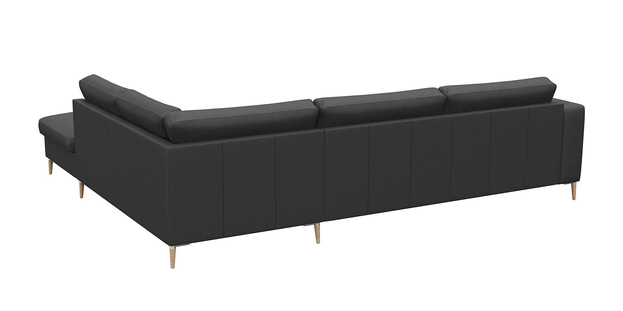 Thumbnail - FLEXLUX Ecksofa "Fiore, Sitzaufbau mit hochwertigem Kaltschaum für mehr Sitzkomfort", breite Armlehnen, L-Form, Füße Alu...