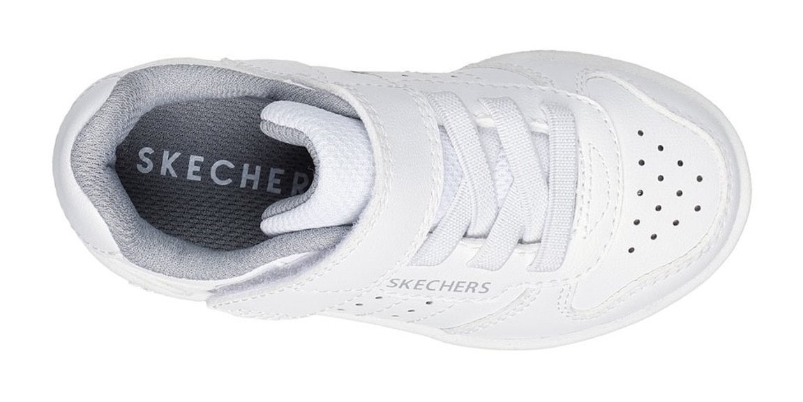 Skechers Lauflernschuh »QUICK STREET«, Retro Sneaker mit Klettverschluss, Größenschablone zum Download
