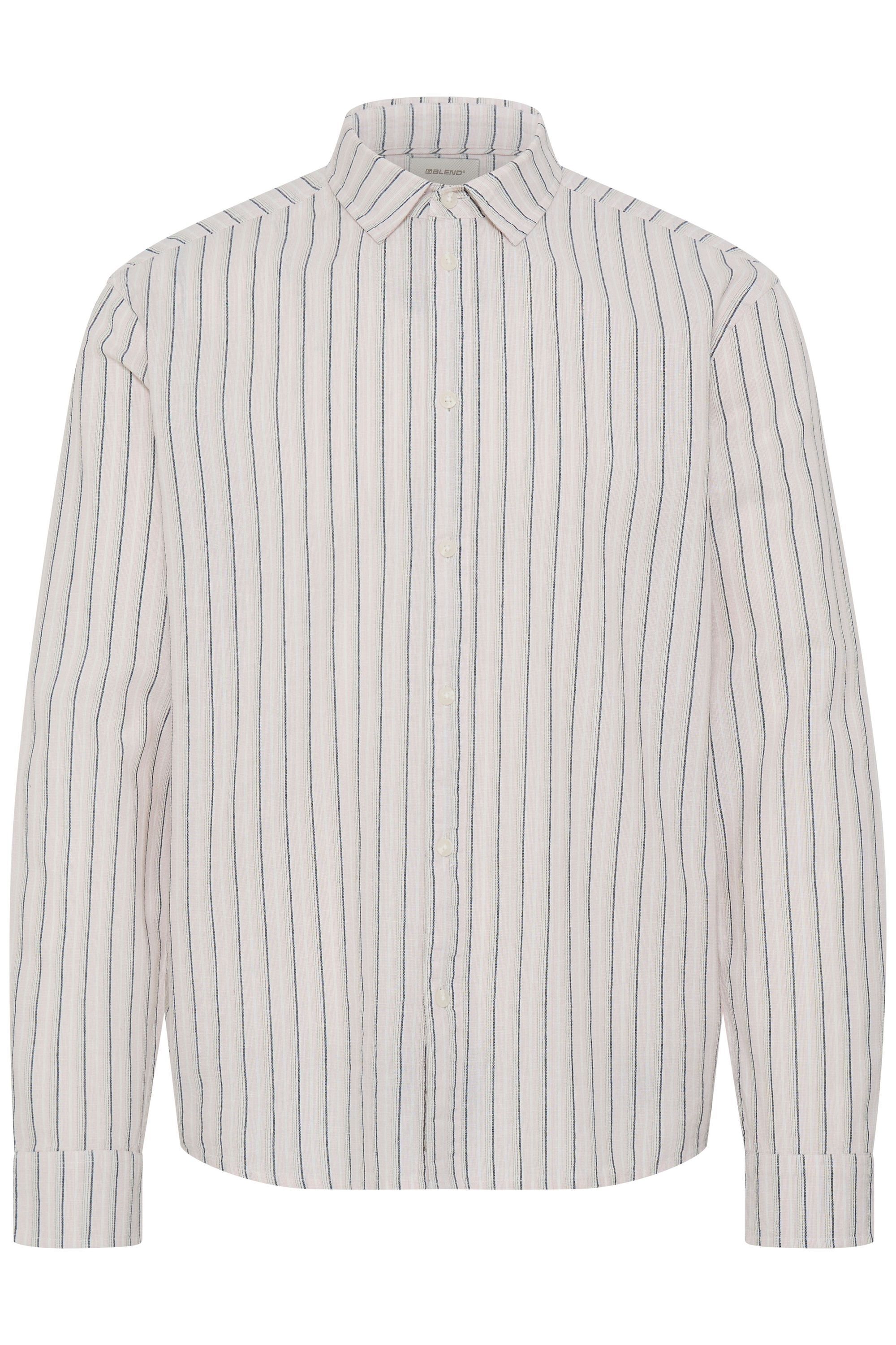 Blend Leinenhemd "Leinenhemd BHAban Linen Mix Striped"