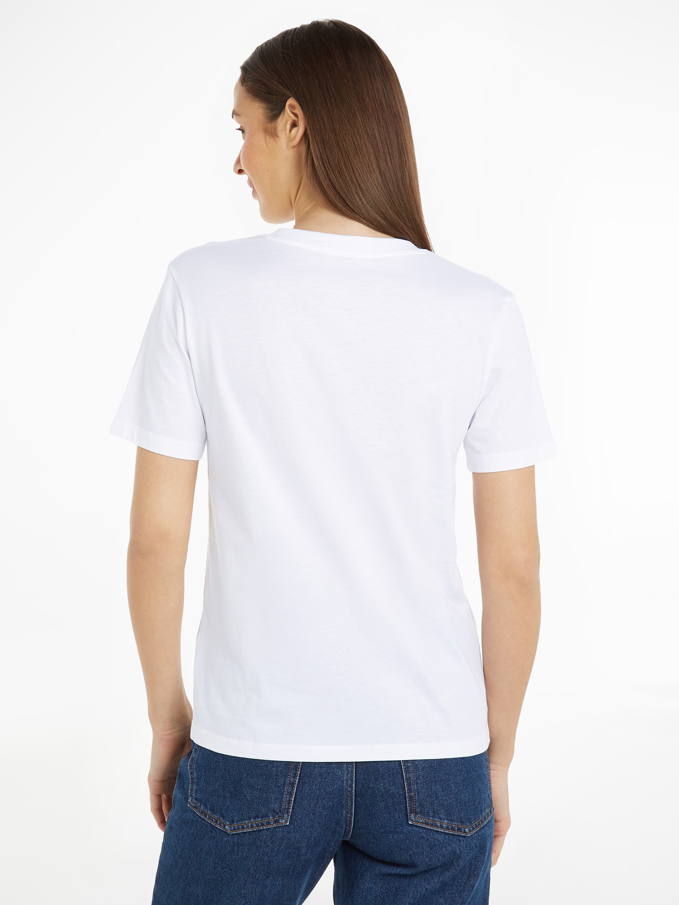 Calvin Klein Jeans T-Shirt "CK EMBRO BADGE V-NECK TEE", mit Logomarkenlabel günstig online kaufen