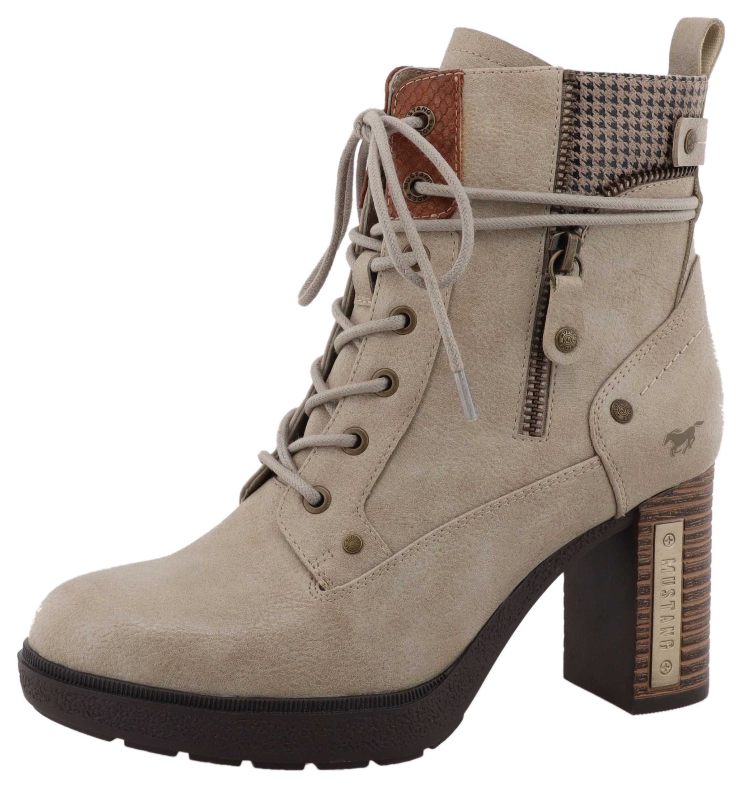 Mustang Shoes Winterstiefelette "Nana", Schnürstiefelette mit wärmendem Tex günstig online kaufen