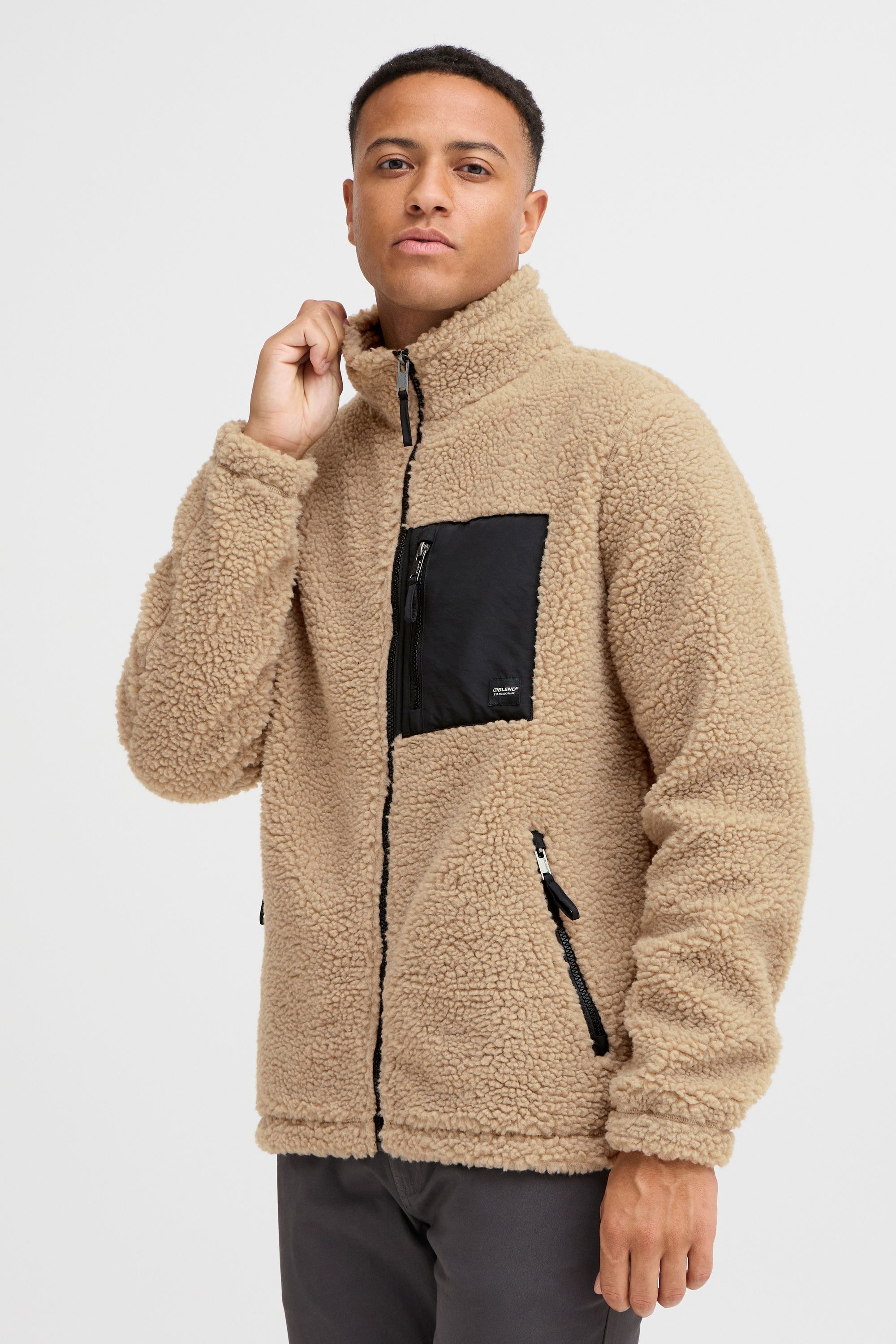 Blend Fellimitatjacke "BHTotti" Kuschelige Teddyjacke mit Taschen günstig online kaufen