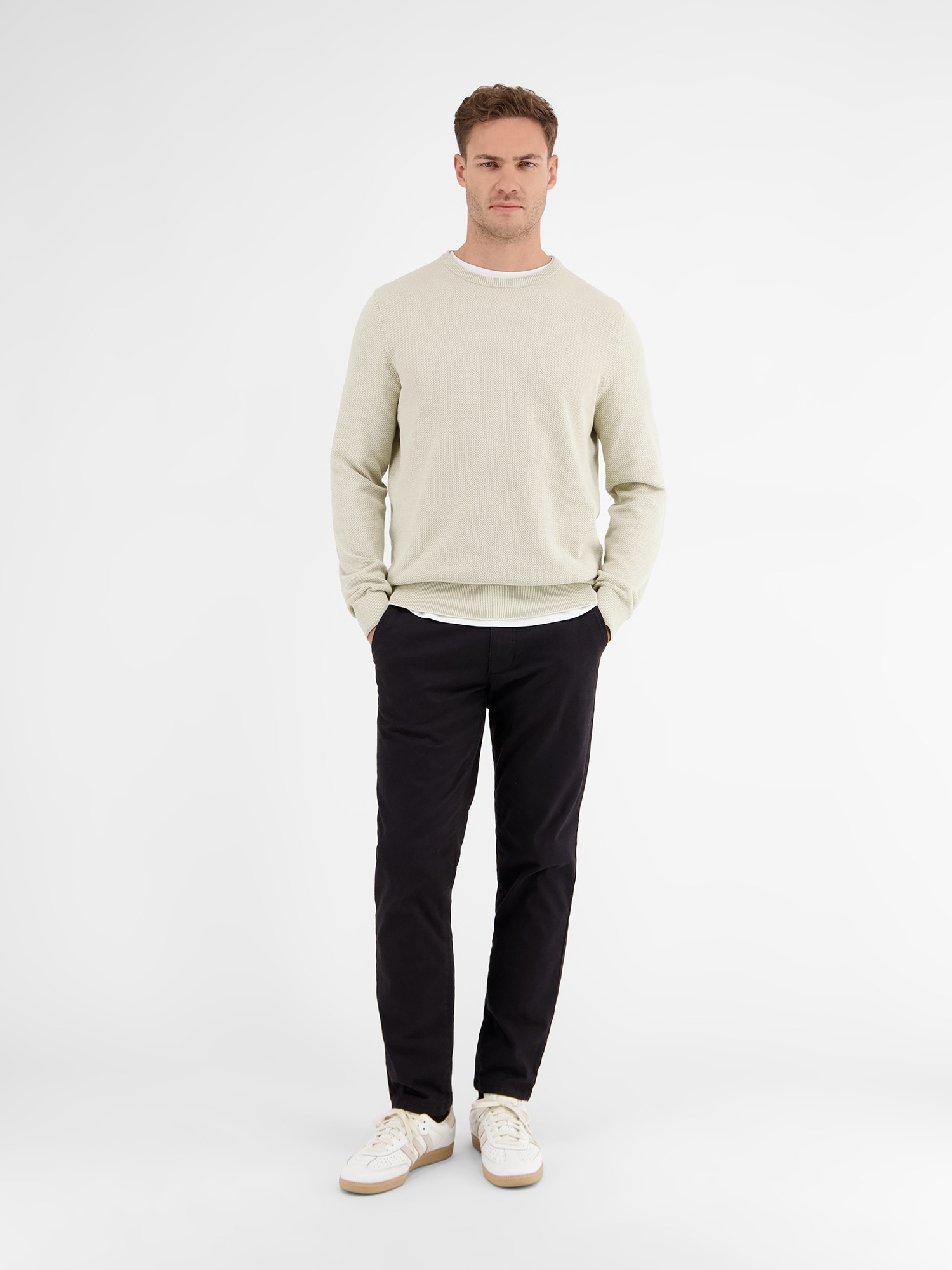 Thumbnail - LERROS Strickpullover "LERROS Leichter Strickpullover mit schmaler Rippstruktur"