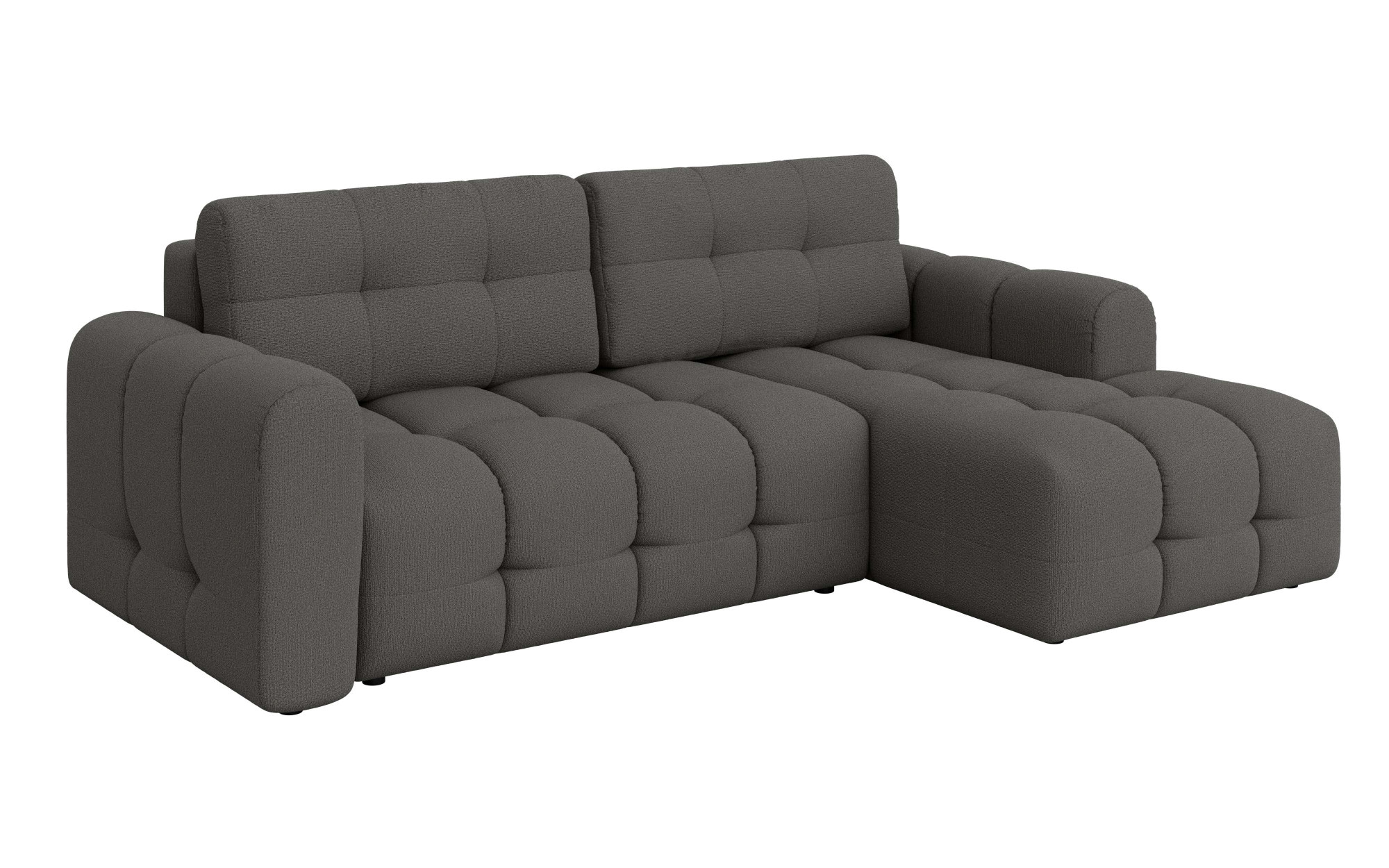 INOSIGN Ecksofa »Manilla, wahlweise mit Bettfunktion, B/T/H 265/170/91 cm«, L-Form mit Recamiere rechts/links bestellbar, Wellenunterfederung