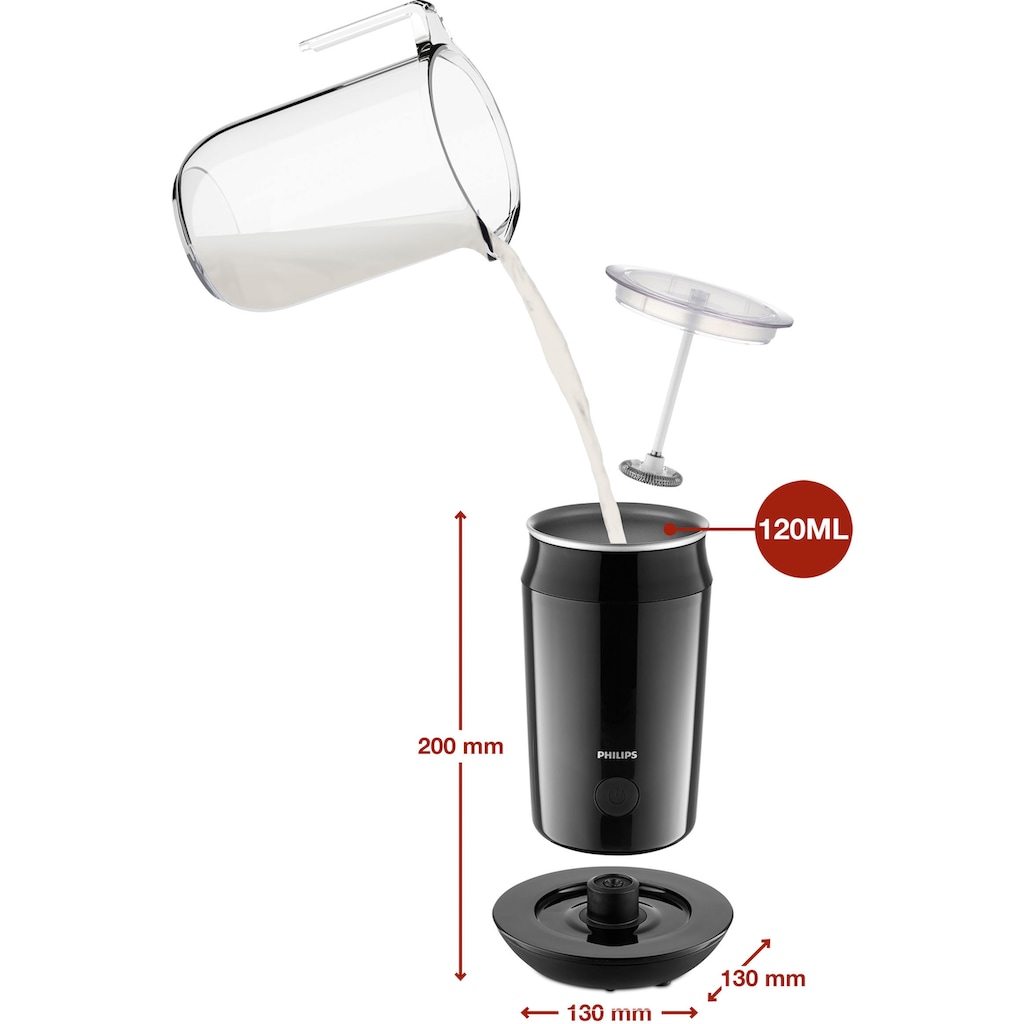 Philips Senseo Milchaufschäumer »Milk Twister CA6500/60«, 500 W, Induktion, antihaftbeschichtet