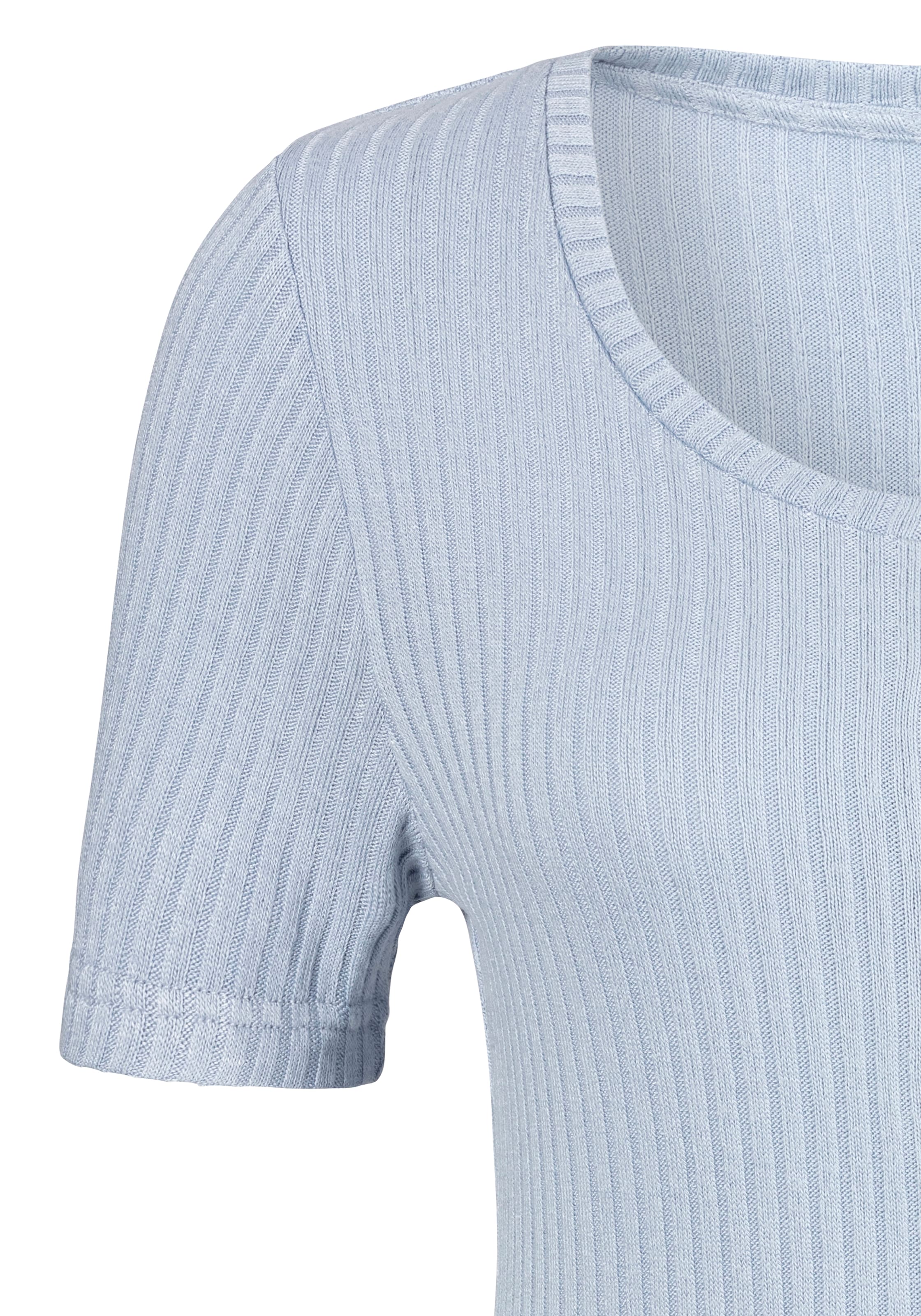 LASCANA T-Shirt »mit kurzer Knopfleiste«, aus weicher Viskose-Ripp-Qualität