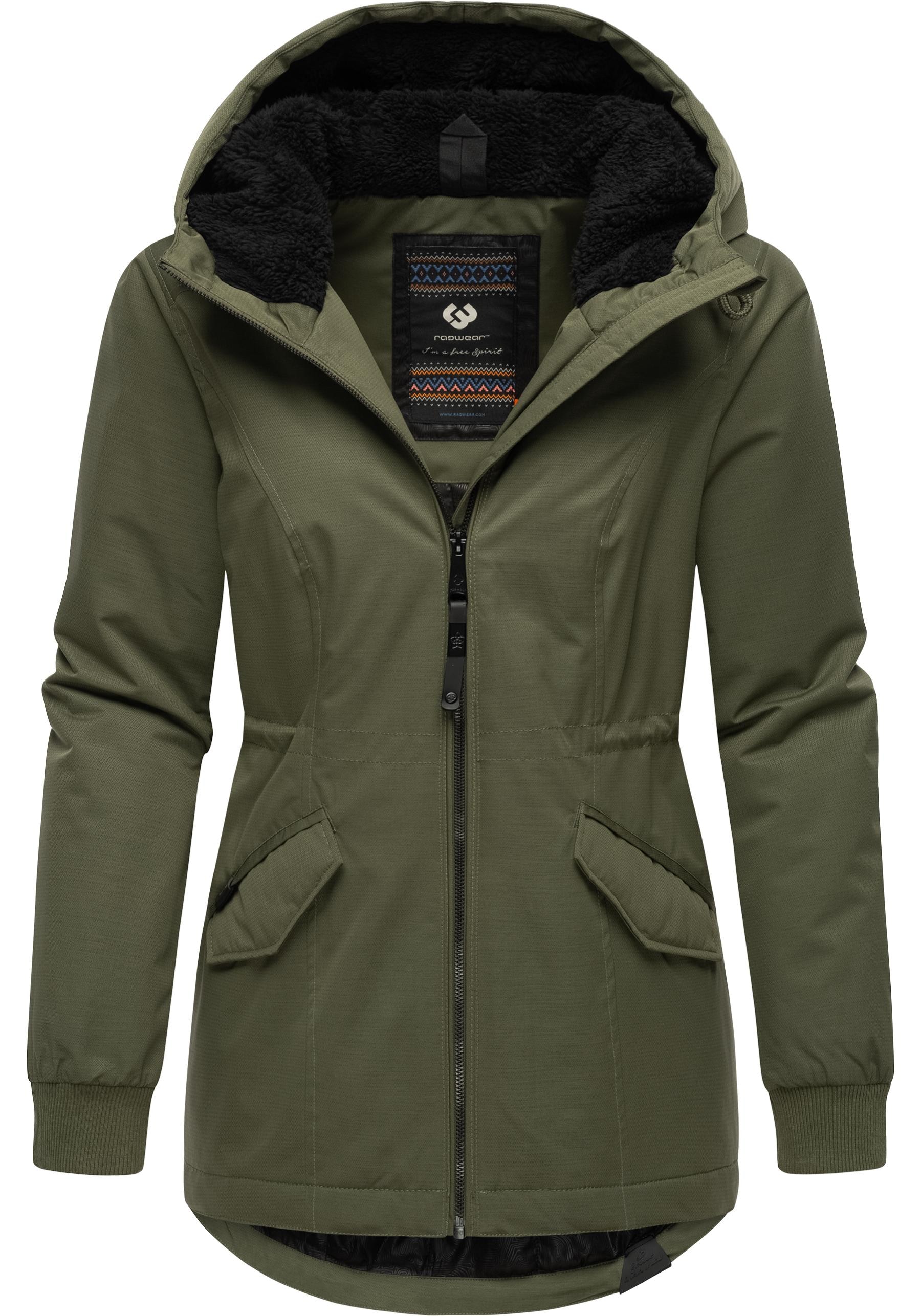 Ragwear Winterjacke »Dowey Warm Rain«, (1 St.), mit Kapuze, Wasserdichte Damen Jacke für den Winter