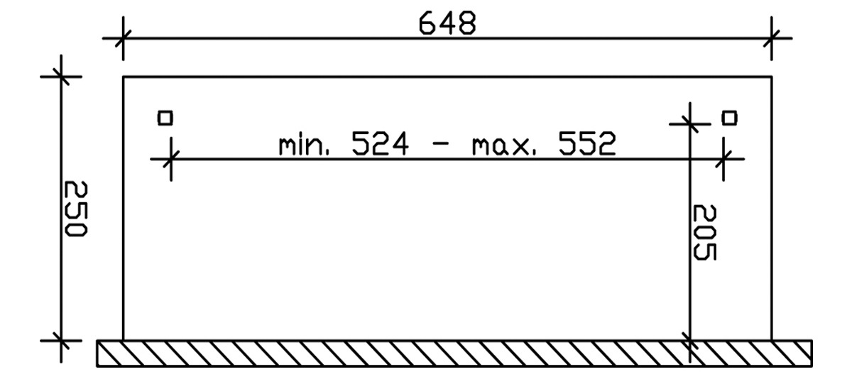 Skanholz Terrassendach »Ravenna« 648 cm Breite, verschiedene Tiefen