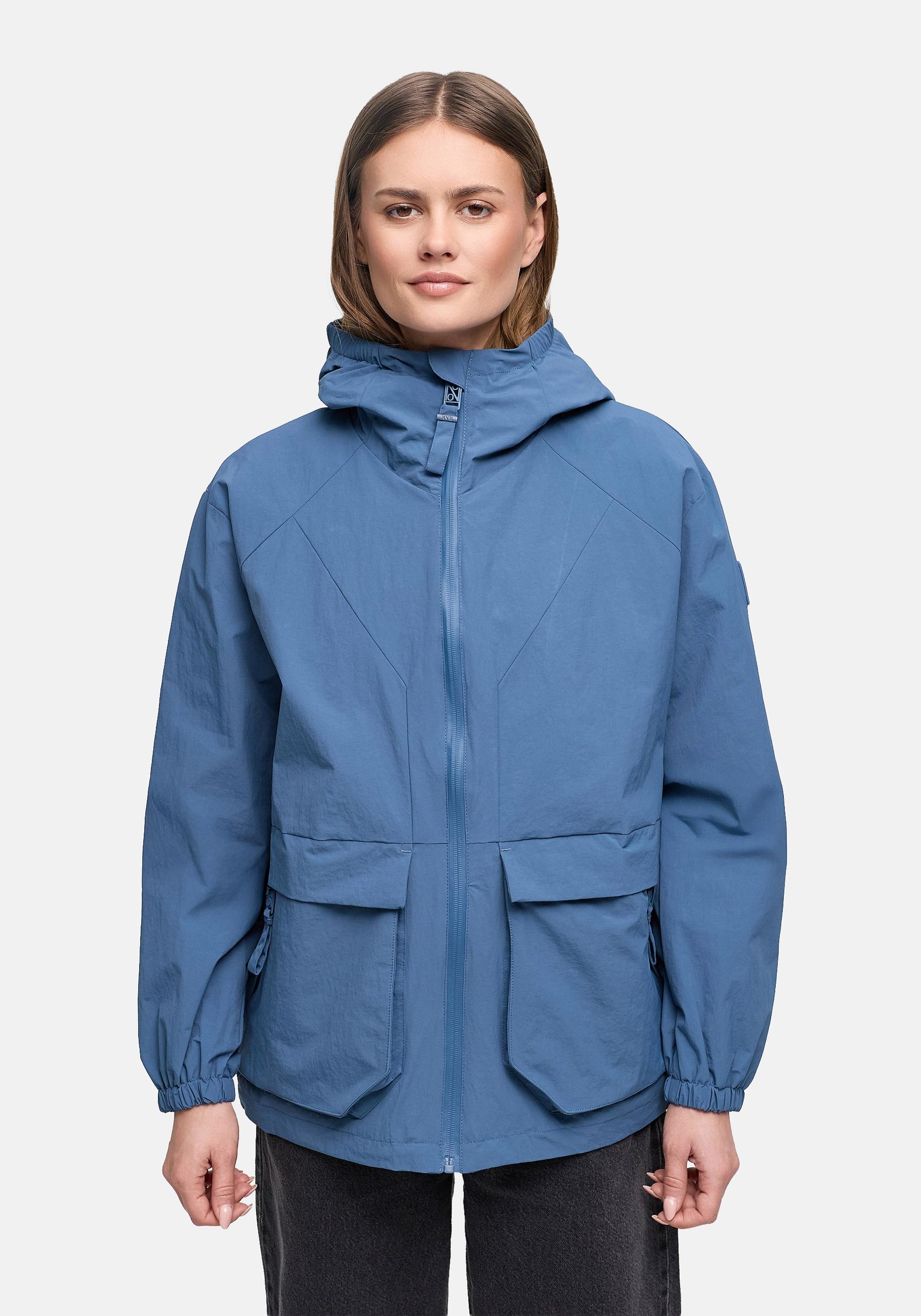 Navahoo Outdoorjacke "Donnerwetter 14" mit Kapuze Wasserdichte Übergangsjacke mit Kapuze