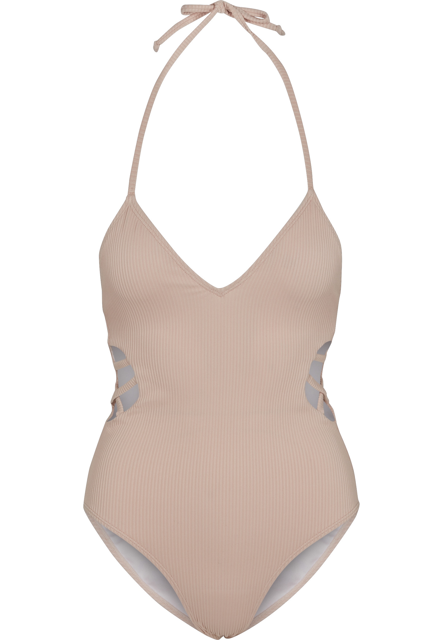 URBAN CLASSICS Monokini »Urban Classics Damen Ladies Rib Swimsuit«