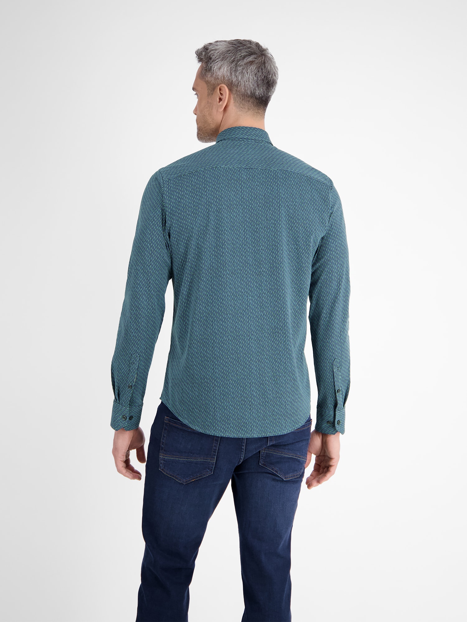 LERROS Langarmhemd »LERROS Jersey Herrenhemd«