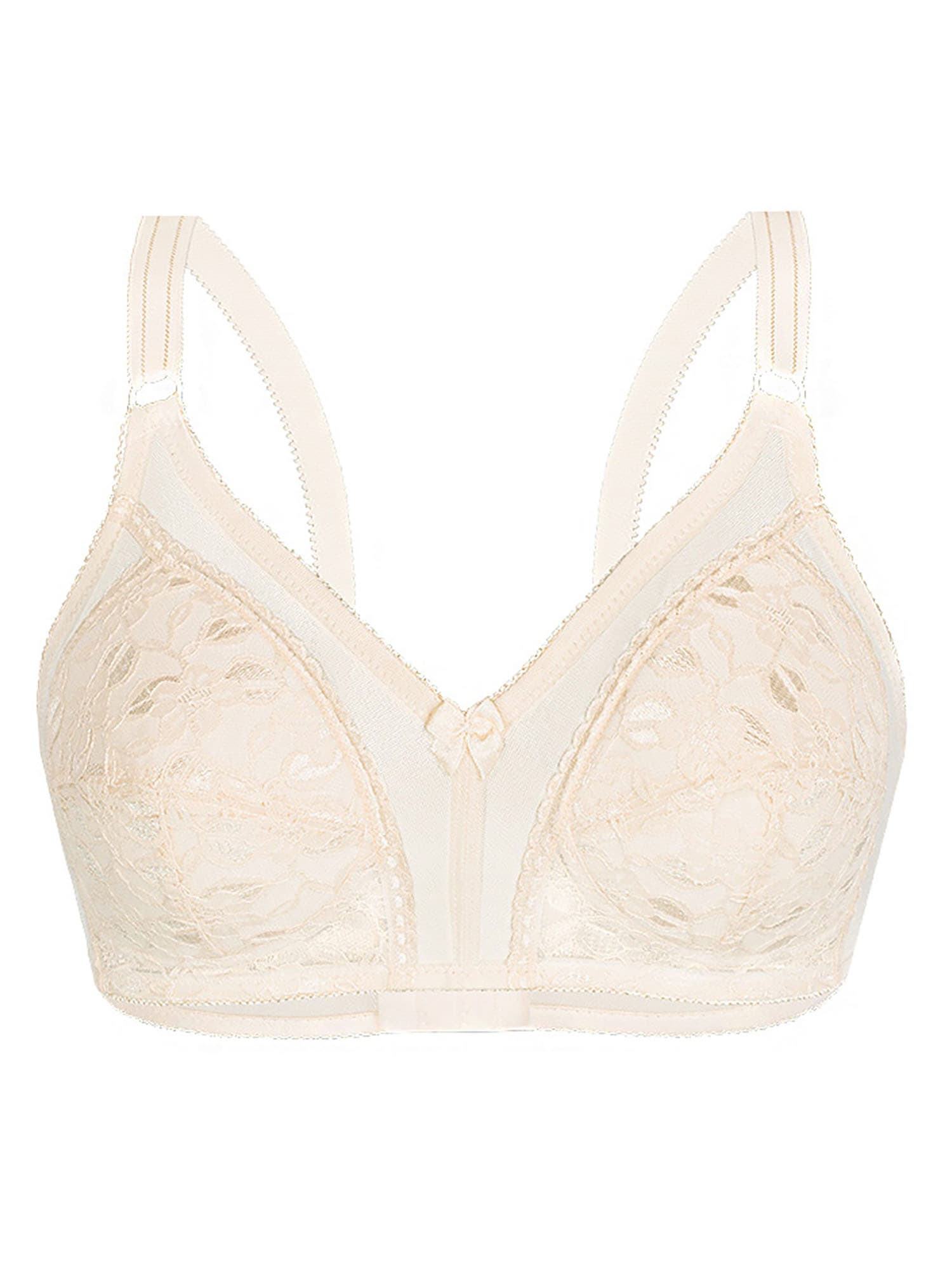 SASSA Damen Soft-BH "Soft BH ohne Bügel Functional Bras", Gr. 80, beige, Spitze, Obermaterial: 90% Polyamid PA. 10% Elasthan EL., BHs